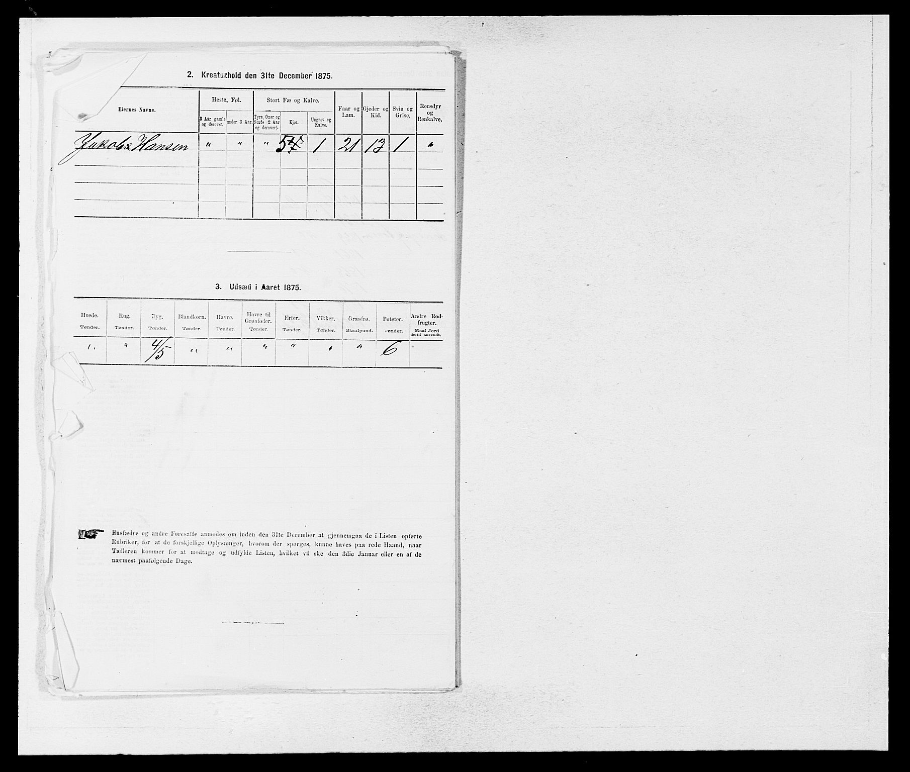 SAB, 1875 census for 1424P Årdal, 1875, p. 176