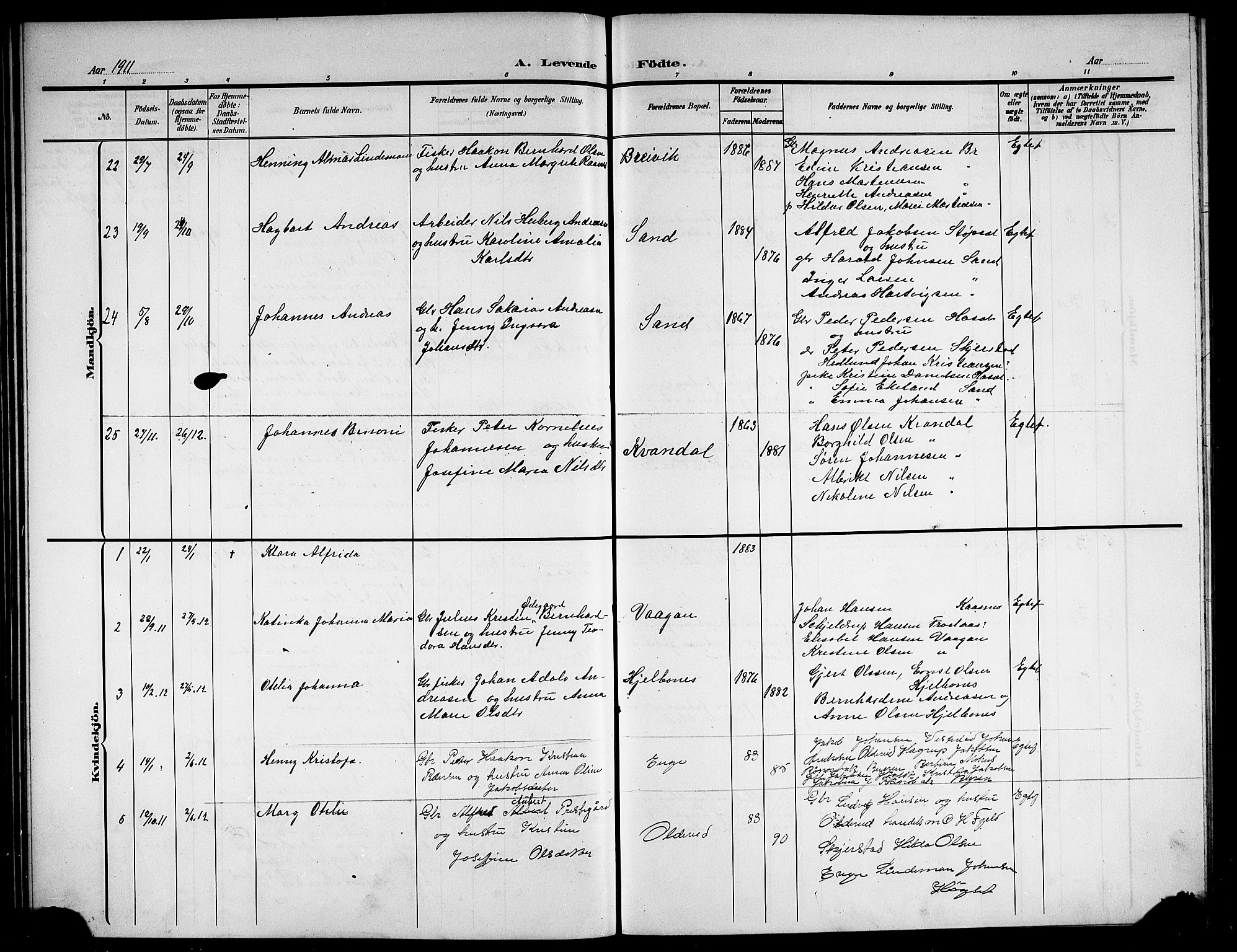 Ministerialprotokoller, klokkerbøker og fødselsregistre - Nordland, AV/SAT-A-1459/852/L0756: Parish register (copy) no. 852C07, 1902-1916