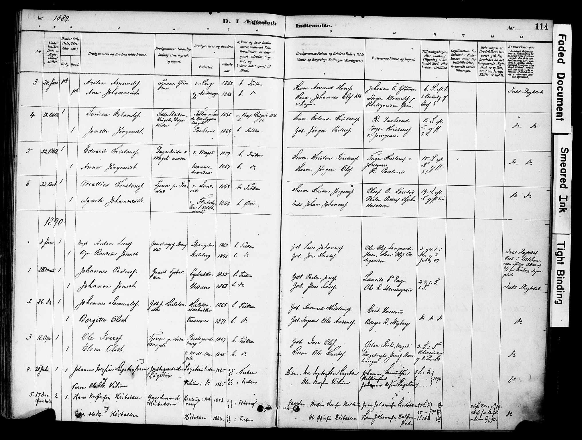 Øyer prestekontor, SAH/PREST-084/H/Ha/Haa/L0009: Parish register (official) no. 9, 1878-1893, p. 114