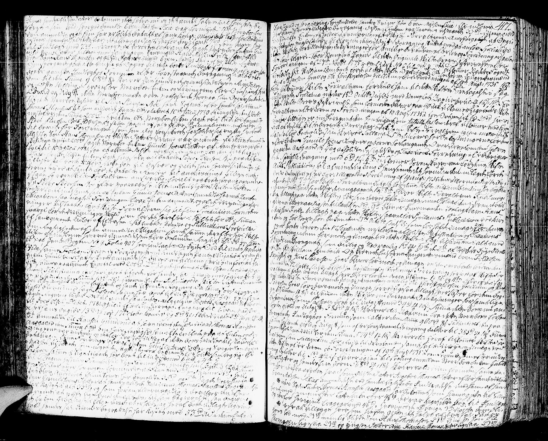 Lier, Røyken og Hurum sorenskriveri, AV/SAKO-A-89/H/Hc/L0006: Skifteprotokoll, 1773-1789, p. 416b-417a