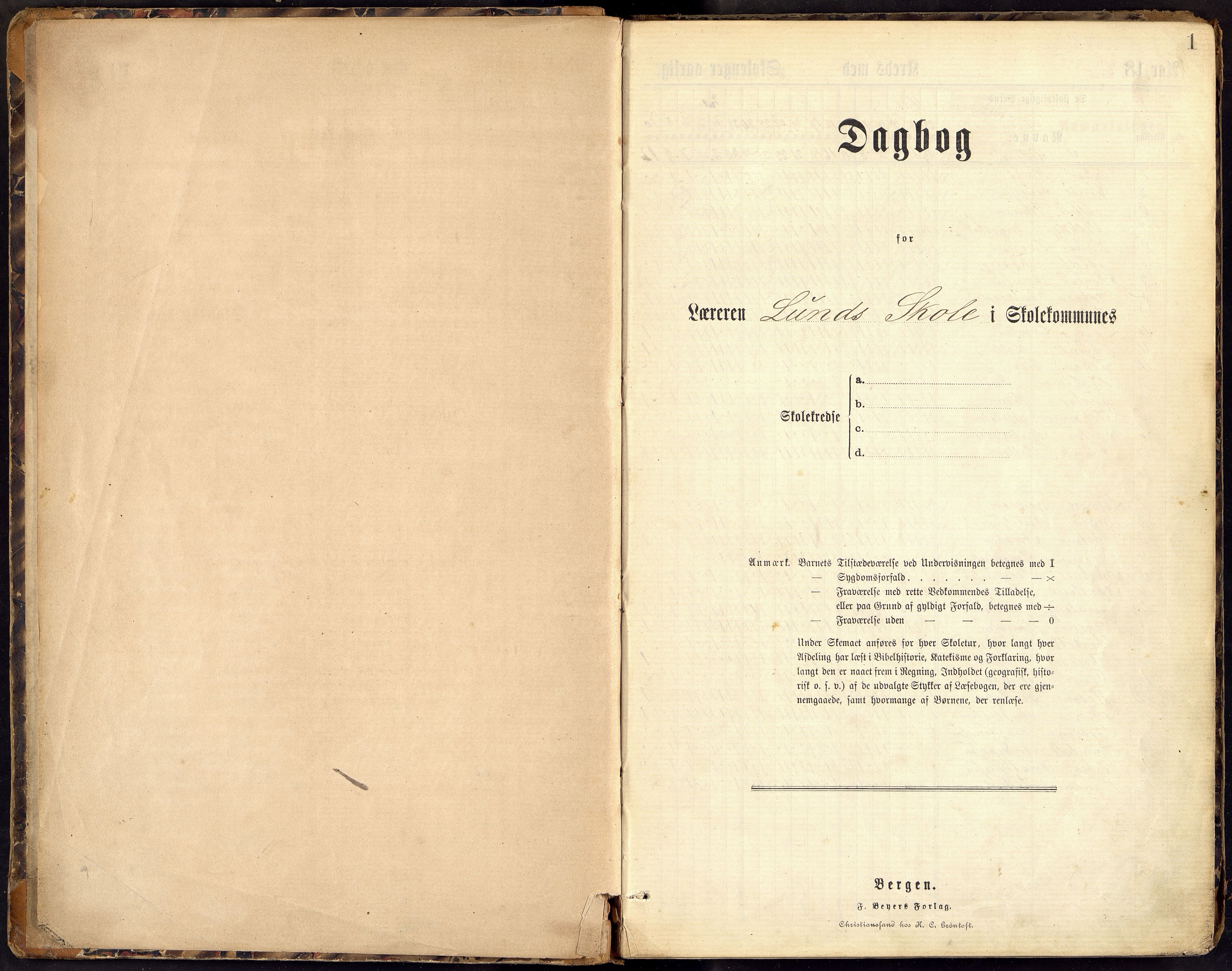 Oddernes kommune - Lund/Lahelle skolekrets, ARKSOR/1001OD556/I/L0004: Dagbok - Lund/Lahelle skole, 1886-1894