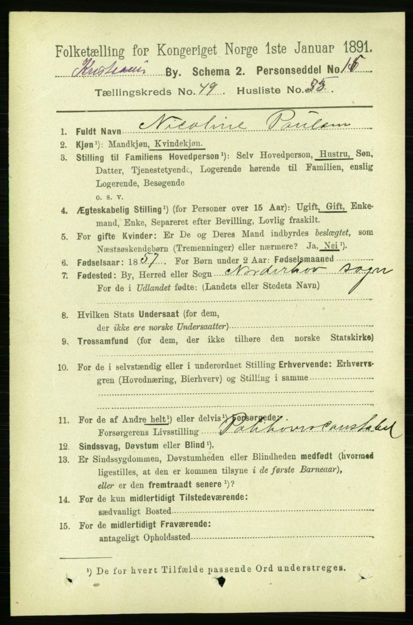 RA, 1891 census for 0301 Kristiania, 1891, p. 28846