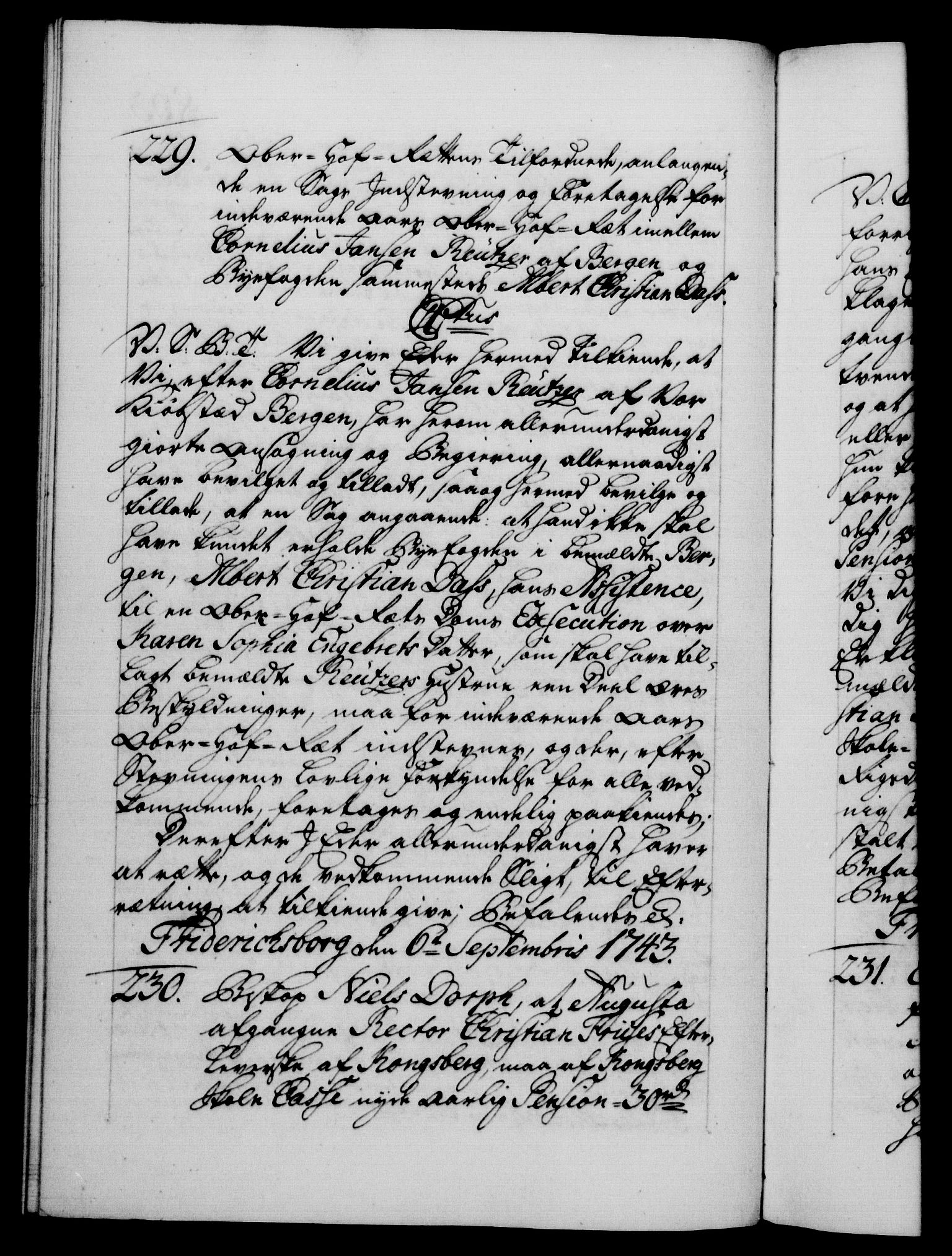 Danske Kanselli 1572-1799, AV/RA-EA-3023/F/Fc/Fca/Fcab/L0029: Norske tegnelser, 1741-1743, p. 863b