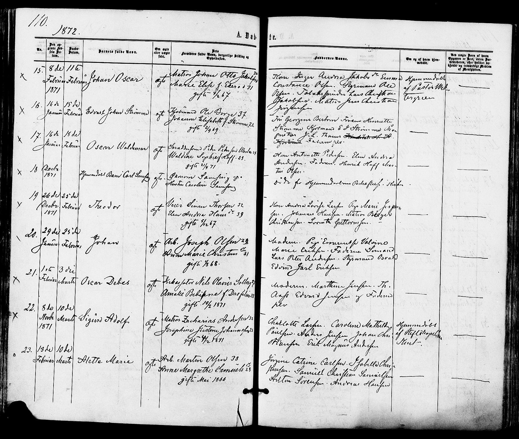 Tønsberg kirkebøker, SAKO/A-330/F/Fa/L0009: Parish register (official) no. I 9, 1865-1873, p. 110