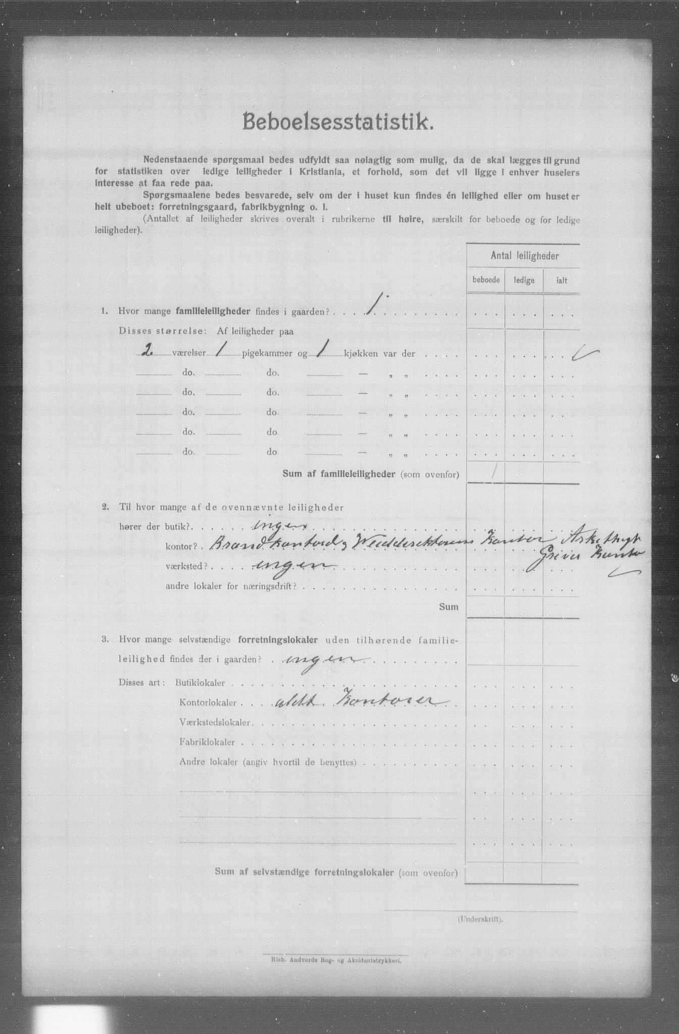 OBA, Municipal Census 1904 for Kristiania, 1904, p. 23934