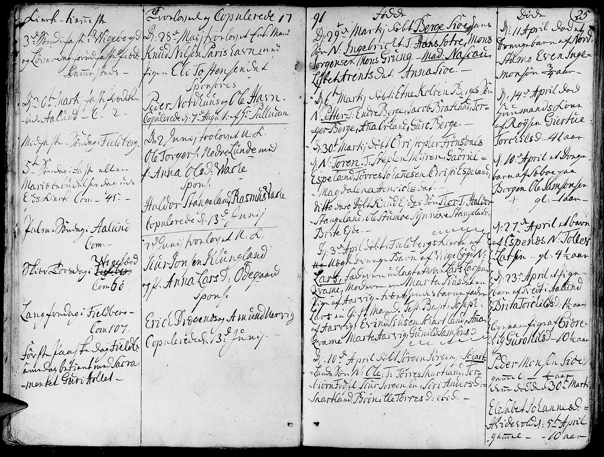 Fjelberg sokneprestembete, AV/SAB-A-75201/H/Haa: Parish register (official) no. A 3, 1788-1815, p. 25