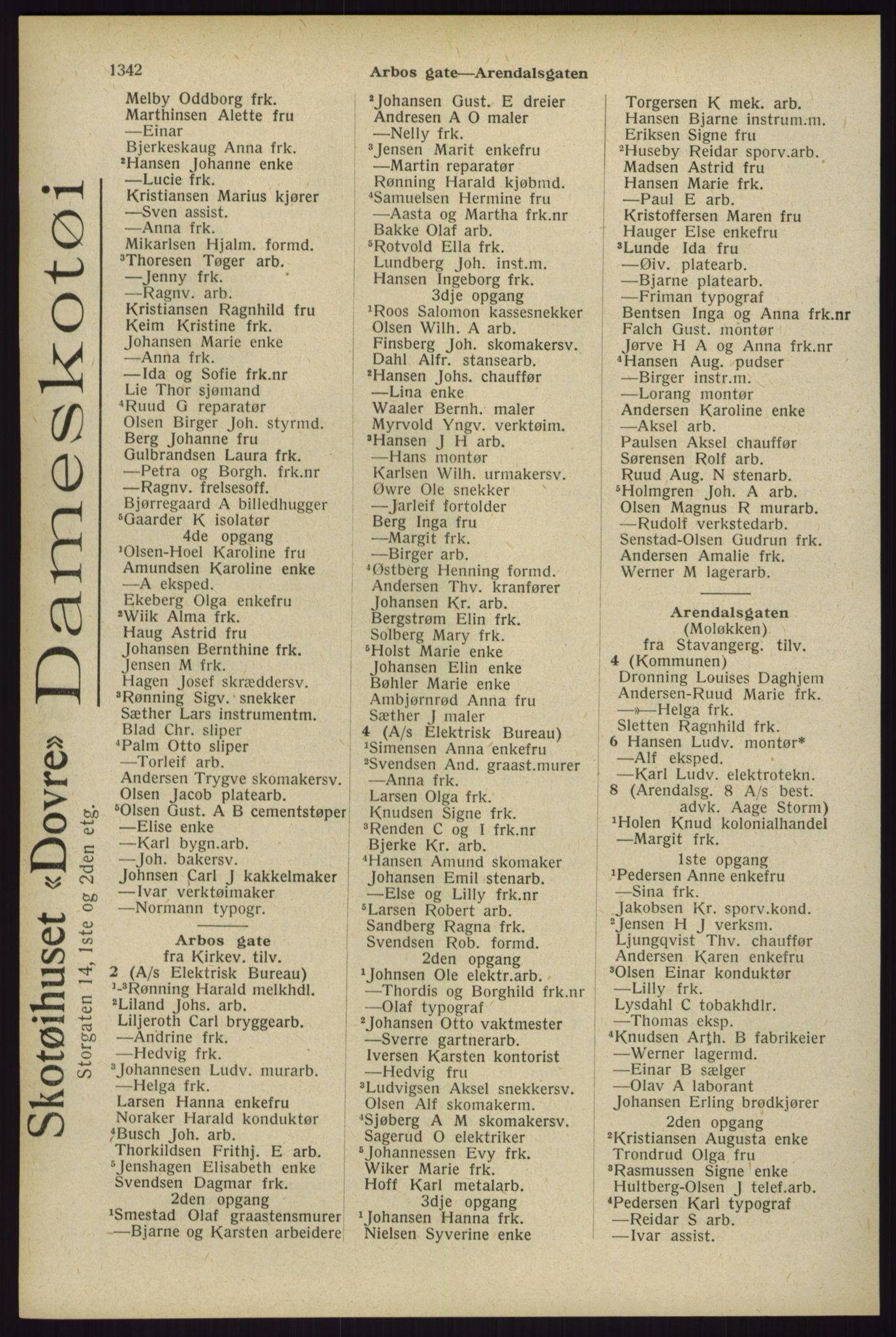 Kristiania/Oslo adressebok, PUBL/-, 1929, p. 1342