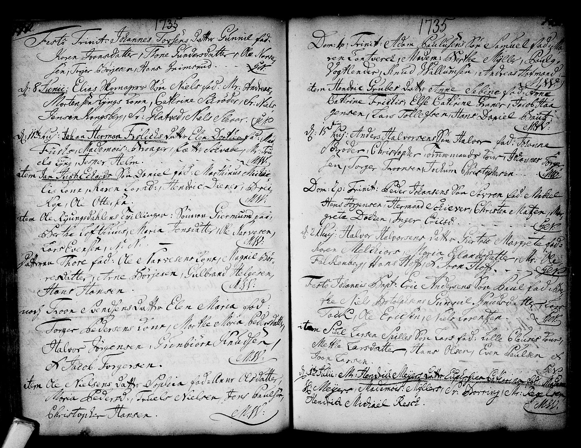 Kongsberg kirkebøker, SAKO/A-22/F/Fa/L0002: Parish register (official) no. I 2, 1721-1743, p. 178-179