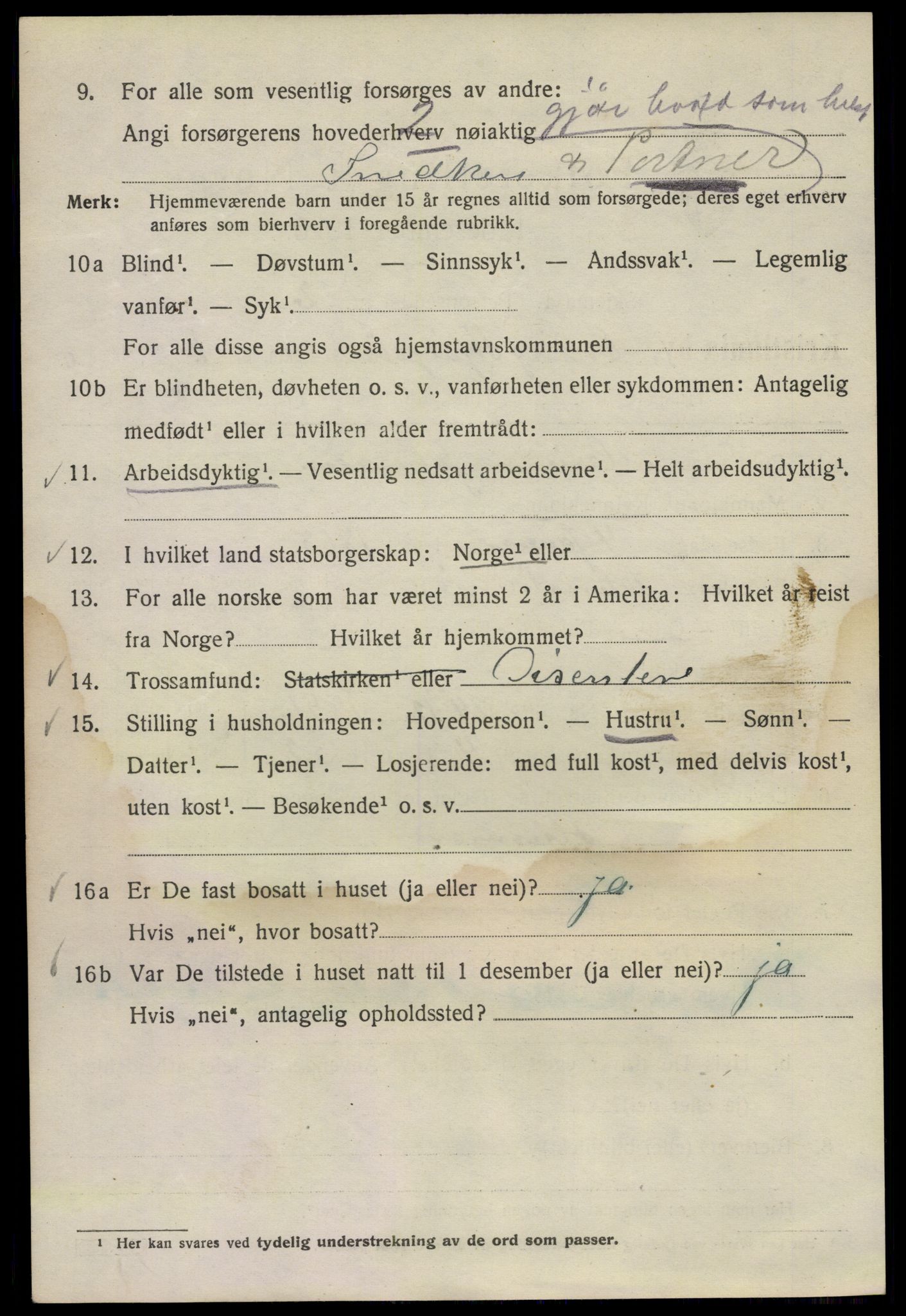 SAO, 1920 census for Kristiania, 1920, p. 221606