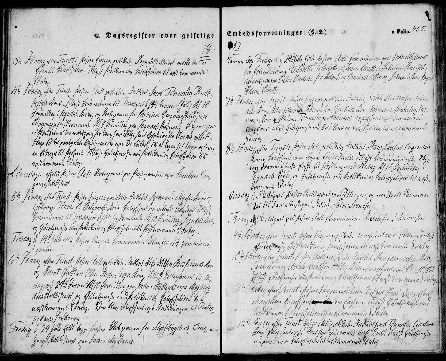 Sokndal sokneprestkontor, AV/SAST-A-101808: Parish register (official) no. A 8.2, 1842-1857, p. 455