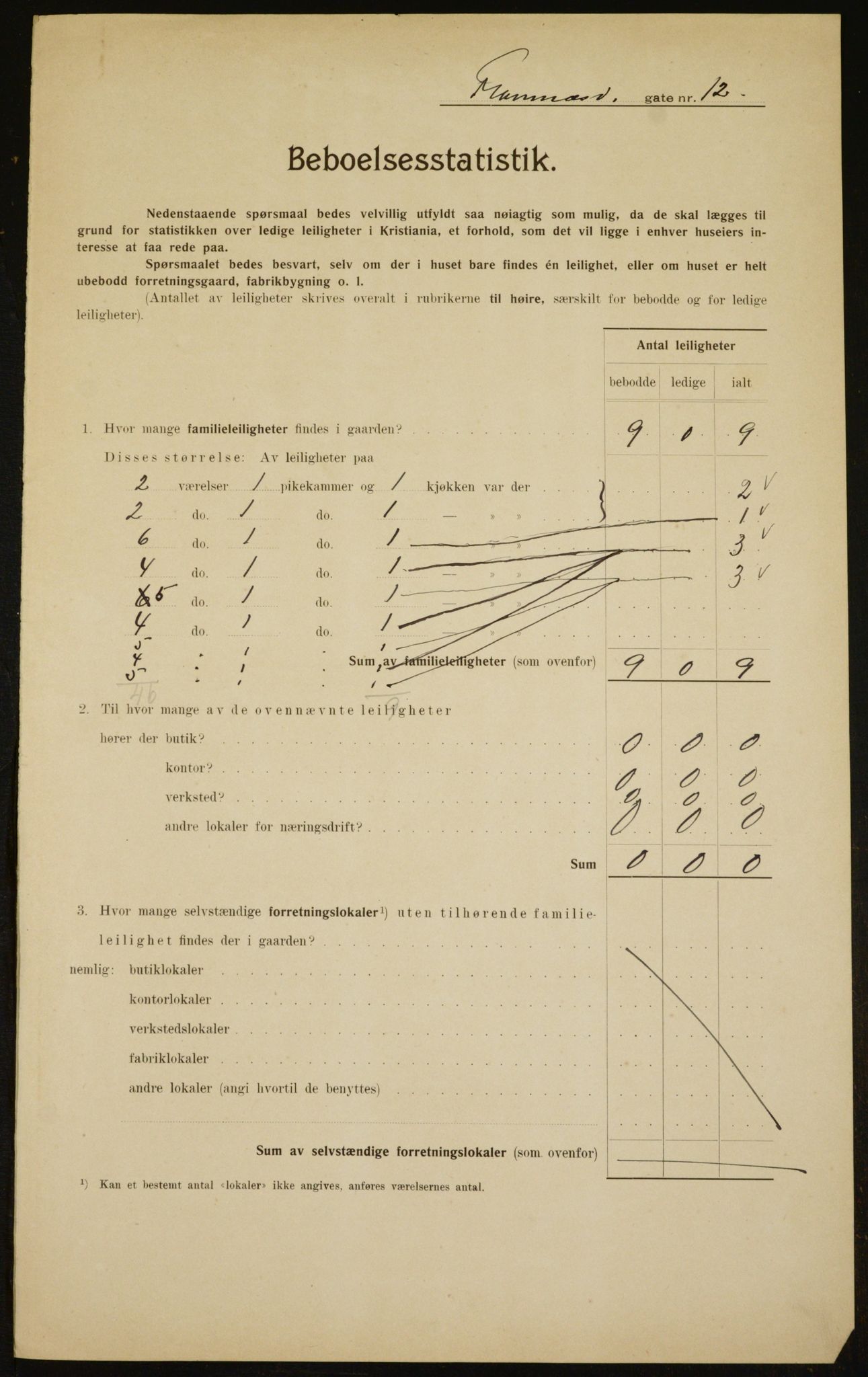 OBA, Municipal Census 1910 for Kristiania, 1910, p. 23979