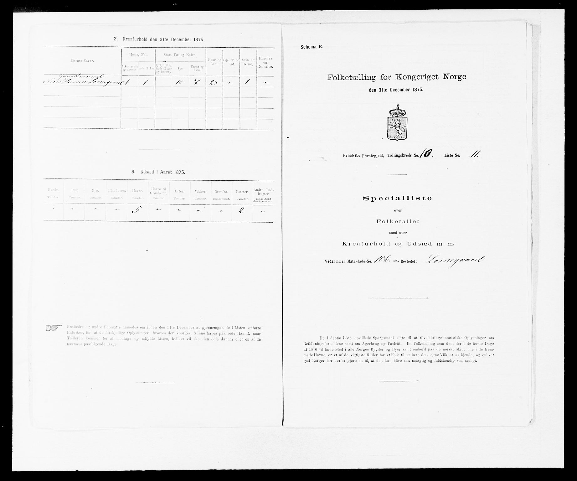 SAB, 1875 census for 1411P Eivindvik, 1875, p. 937