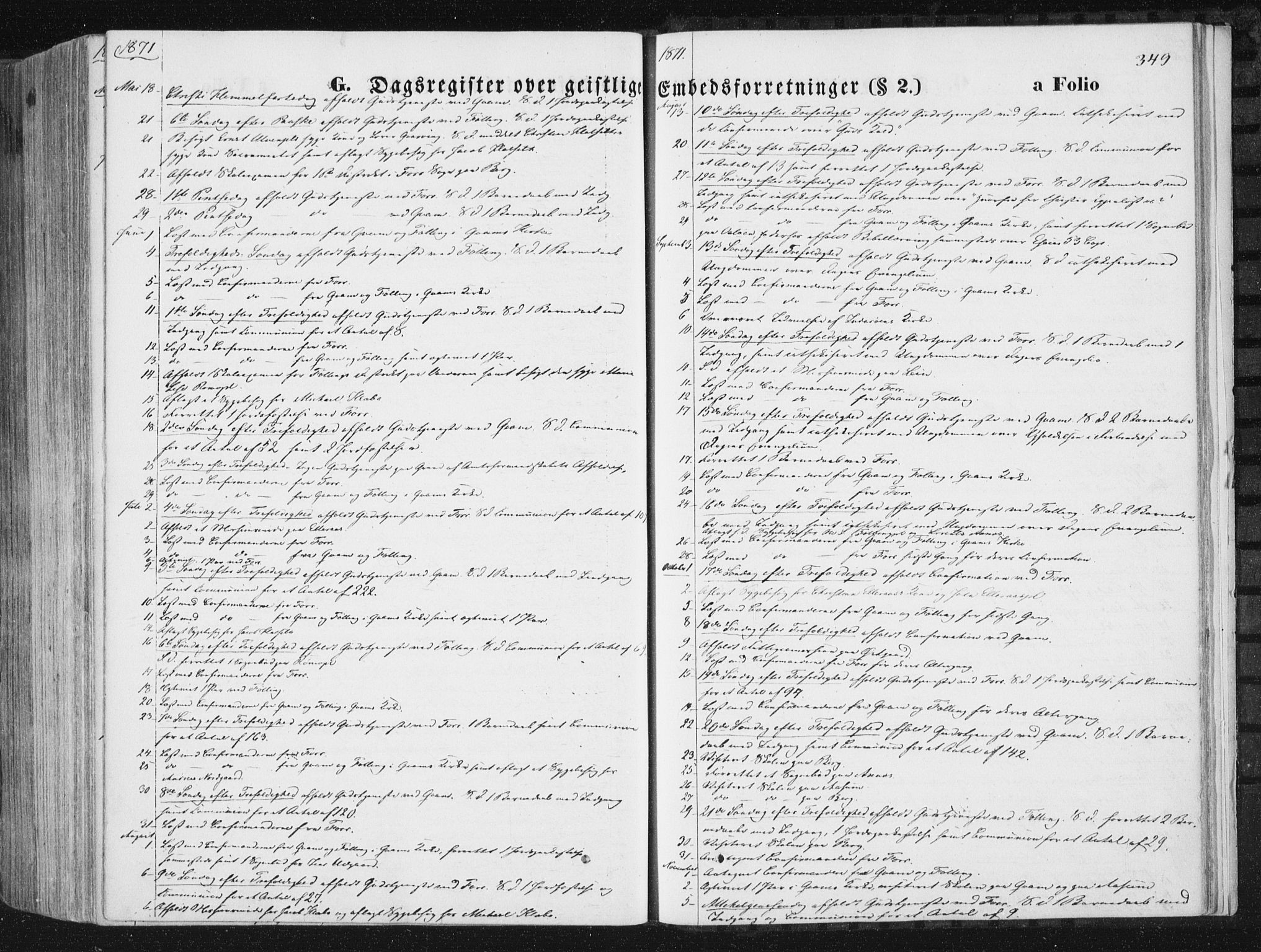Ministerialprotokoller, klokkerbøker og fødselsregistre - Nord-Trøndelag, SAT/A-1458/746/L0447: Parish register (official) no. 746A06, 1860-1877, p. 349