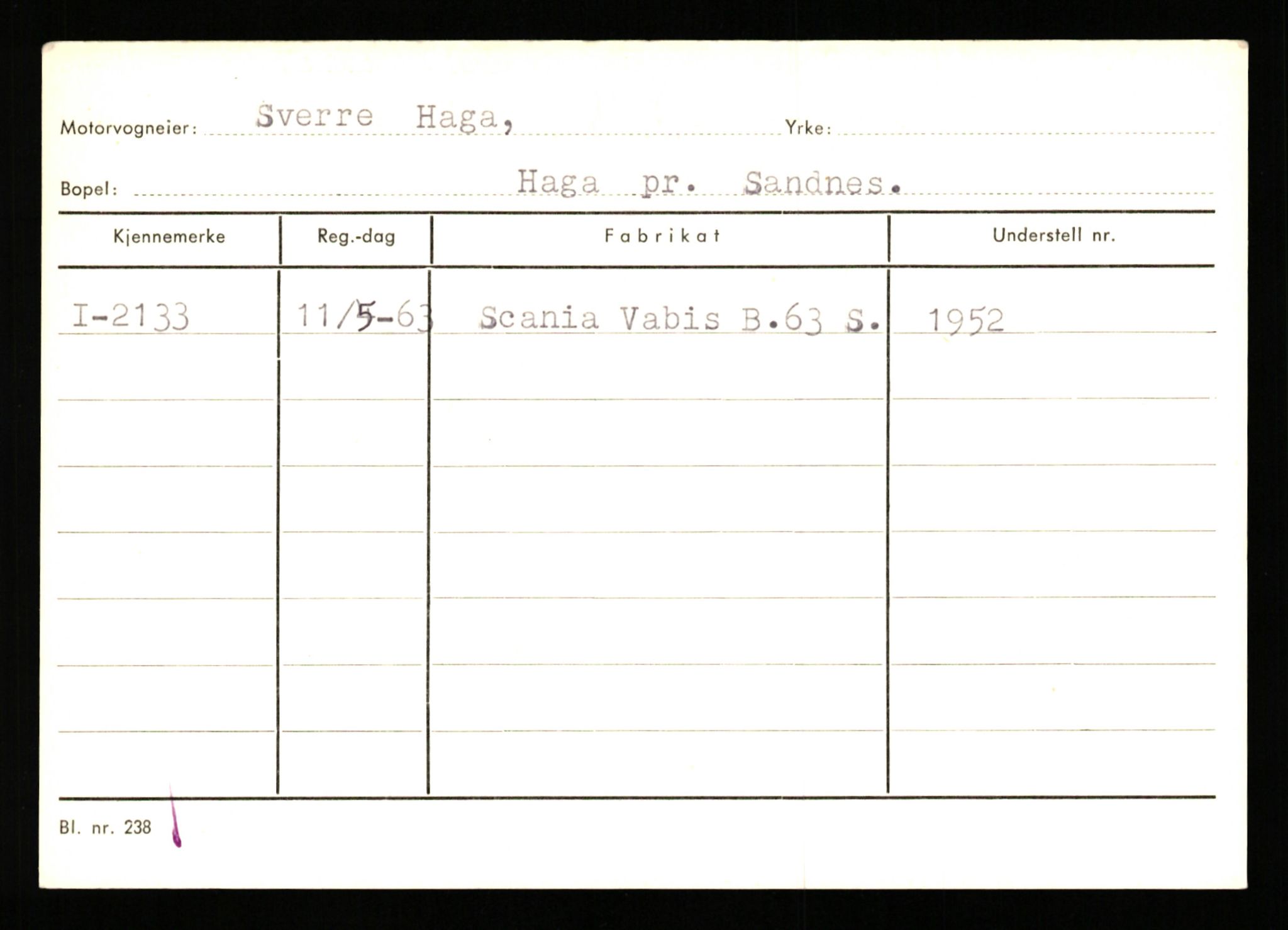 Stavanger trafikkstasjon, AV/SAST-A-101942/0/G/L0001: Registreringsnummer: 0 - 5782, 1930-1971, p. 1457