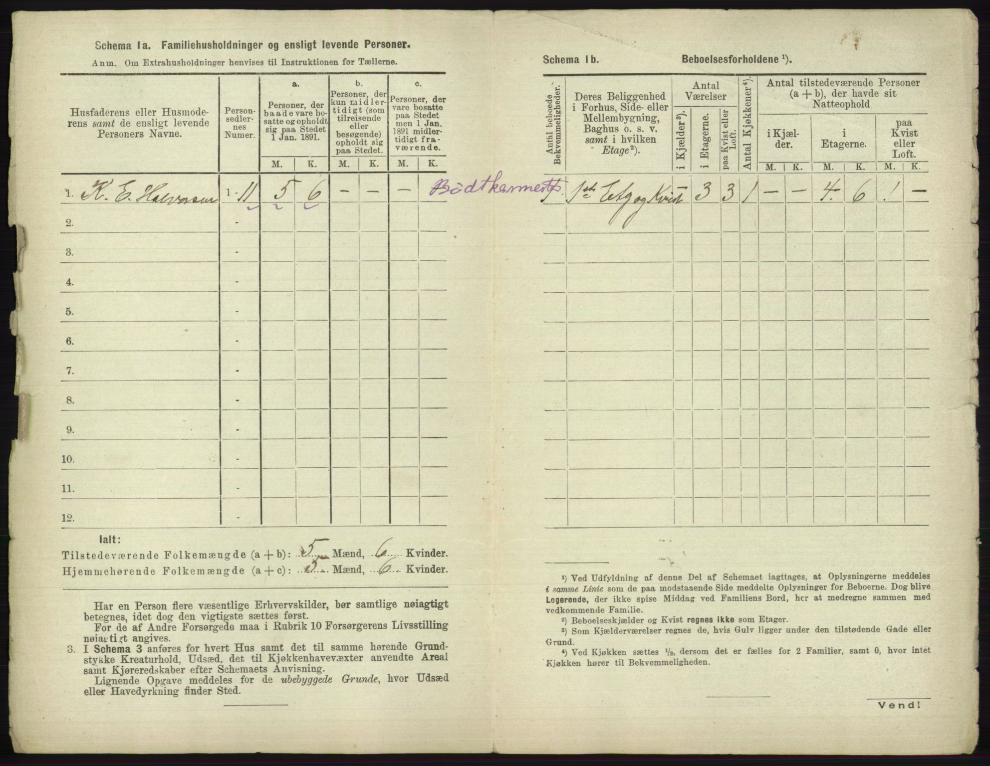 RA, 1891 census for 2001 Hammerfest, 1891, p. 2281