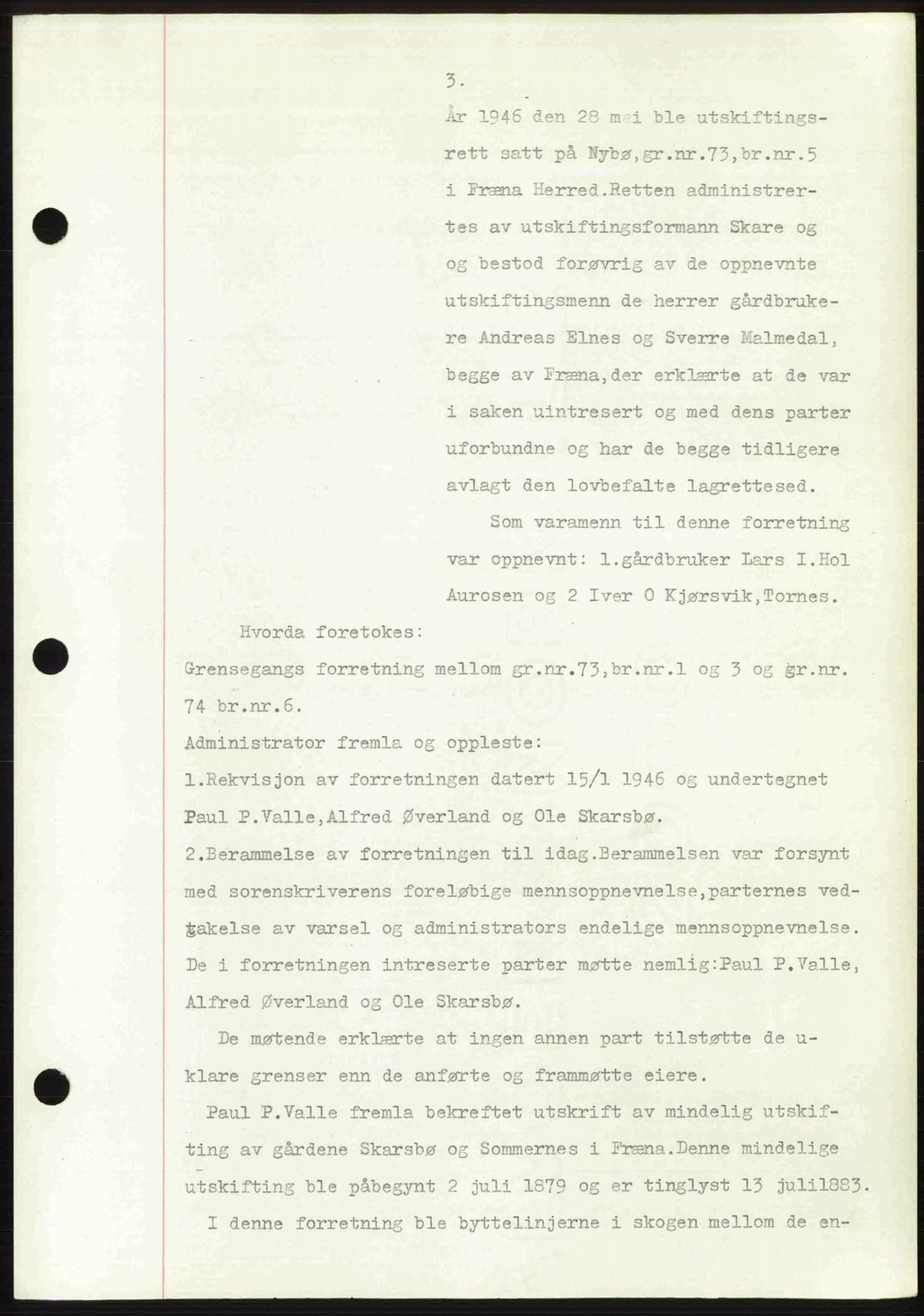 Romsdal sorenskriveri, AV/SAT-A-4149/1/2/2C: Mortgage book no. A21, 1946-1946, Diary no: : 2541/1946