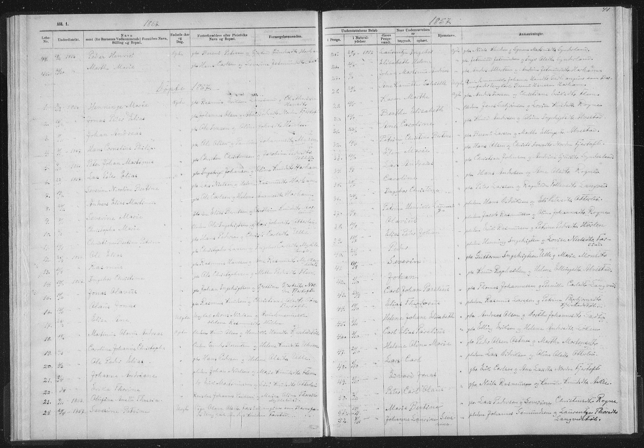 Ministerialprotokoller, klokkerbøker og fødselsregistre - Møre og Romsdal, AV/SAT-A-1454/536/L0514: Parish register (official) no. 536D01, 1840-1875, p. 41