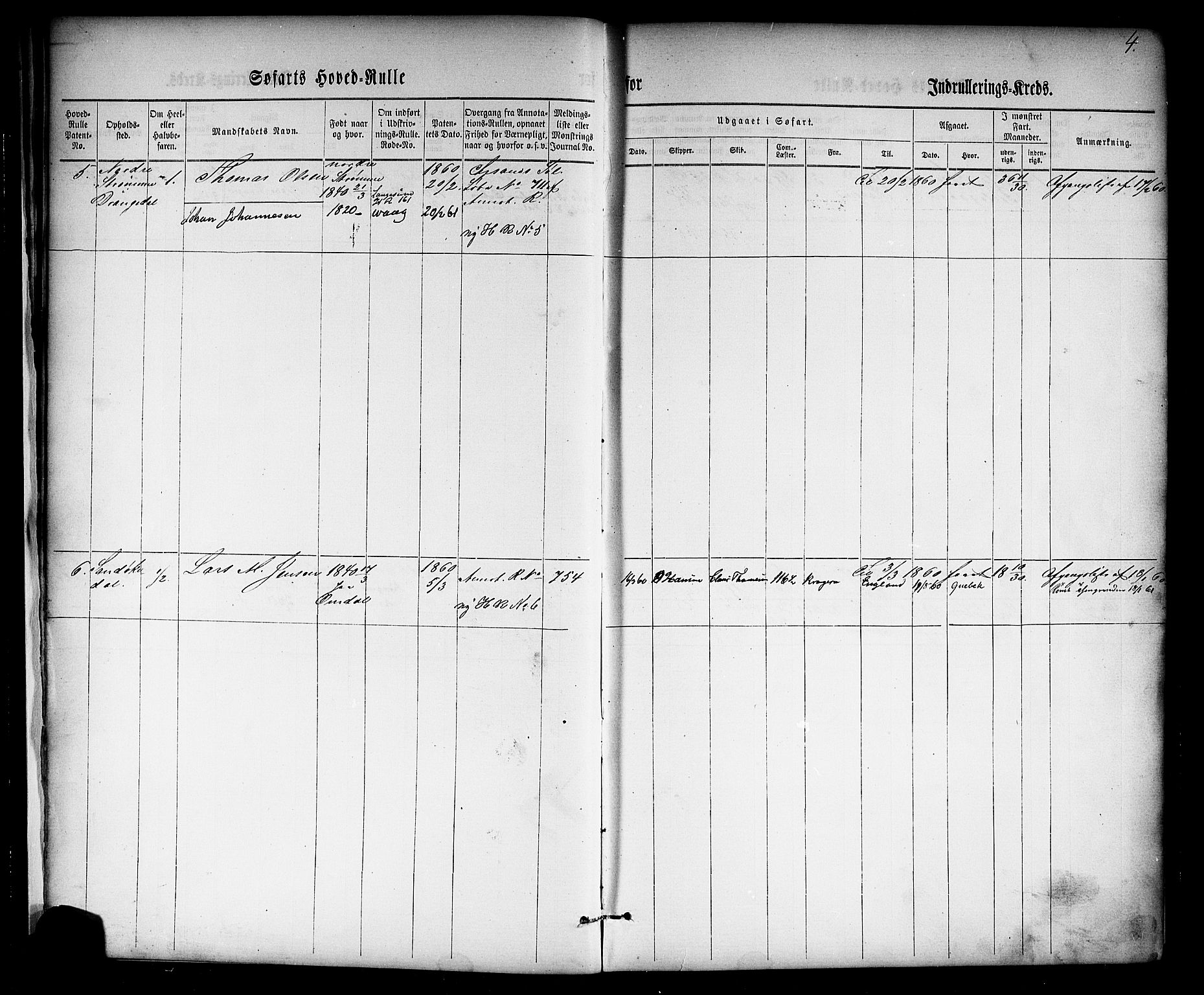 Kragerø innrulleringskontor, AV/SAKO-A-830/F/Fc/L0001: Hovedrulle, 1860-1869, p. 29