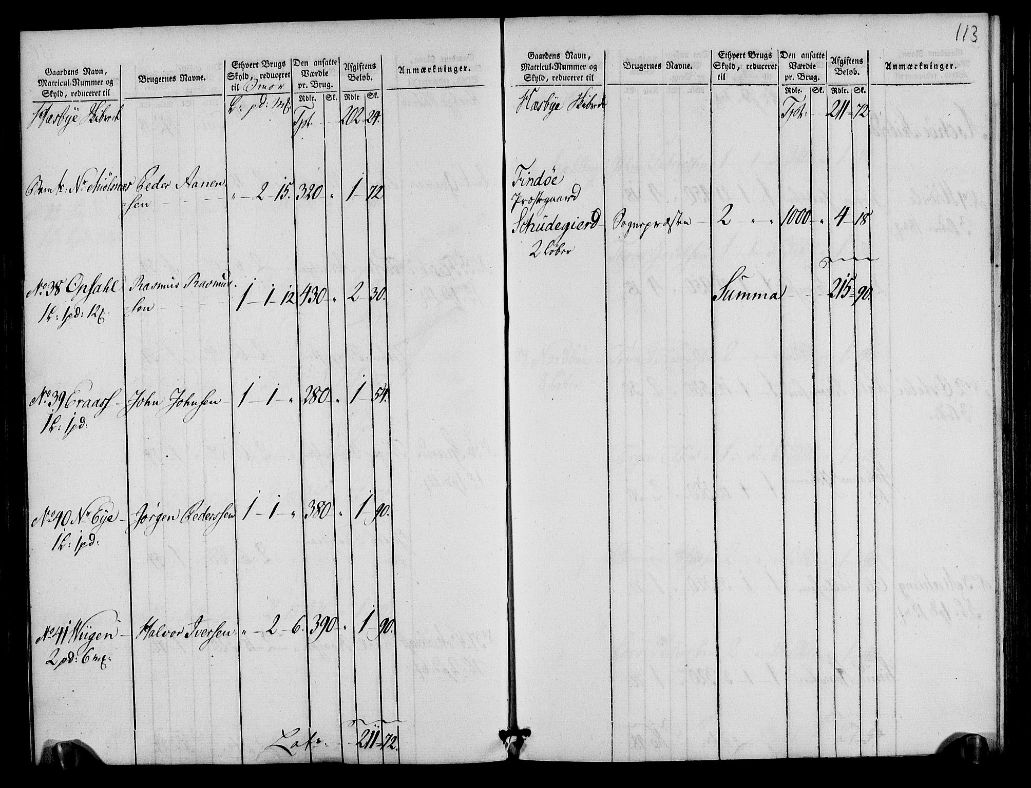 Rentekammeret inntil 1814, Realistisk ordnet avdeling, AV/RA-EA-4070/N/Ne/Nea/L0105: Ryfylke fogderi. Oppebørselsregister, 1803-1804, p. 60