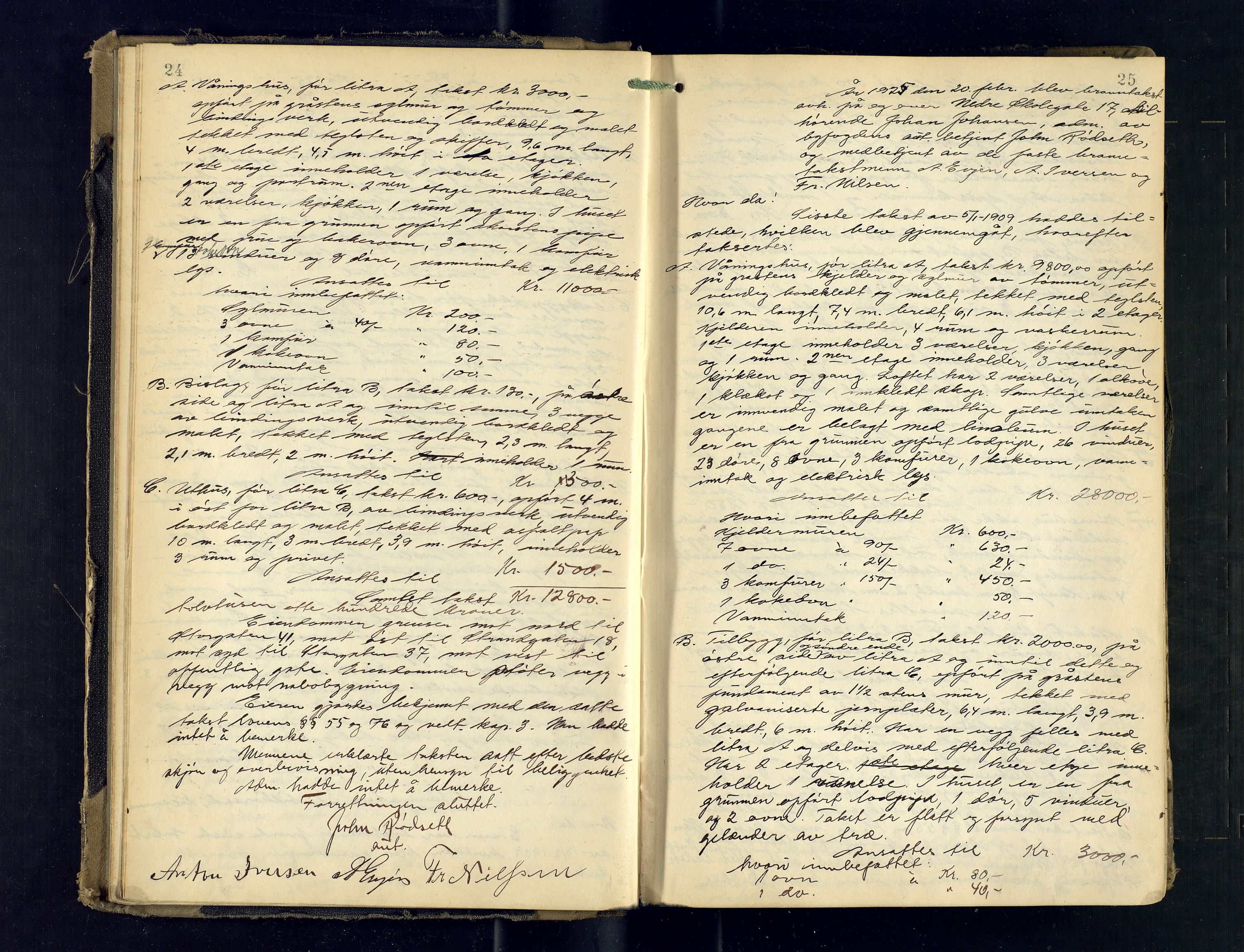 Tromsø byfogd/byrett, AV/SATØ-SATØ-0063/1/Oc/Ocb/Ocba/L0008: Branntakstprotokoll, 1924-1930, p. 24-25