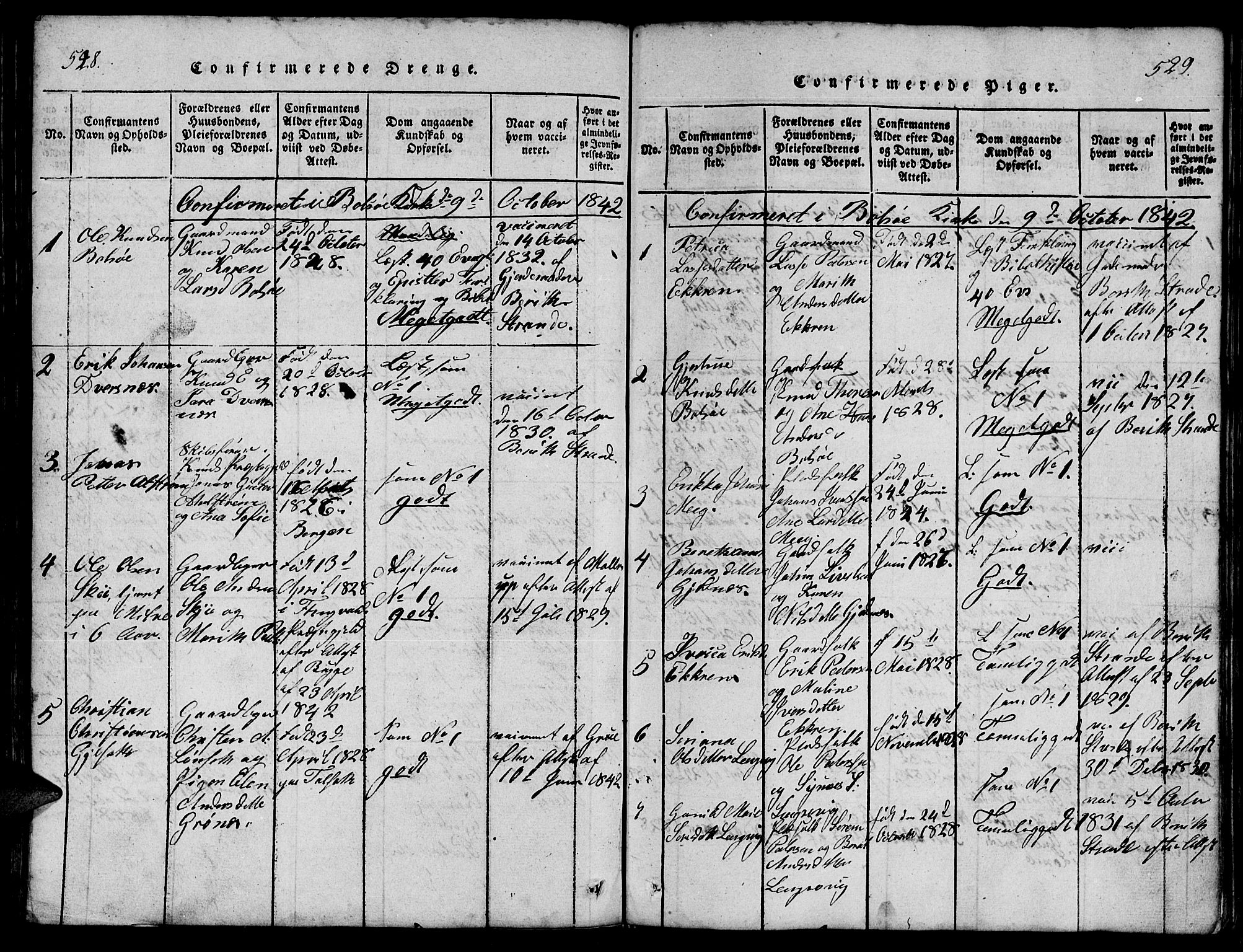 Ministerialprotokoller, klokkerbøker og fødselsregistre - Møre og Romsdal, SAT/A-1454/555/L0665: Parish register (copy) no. 555C01, 1818-1868, p. 528-529