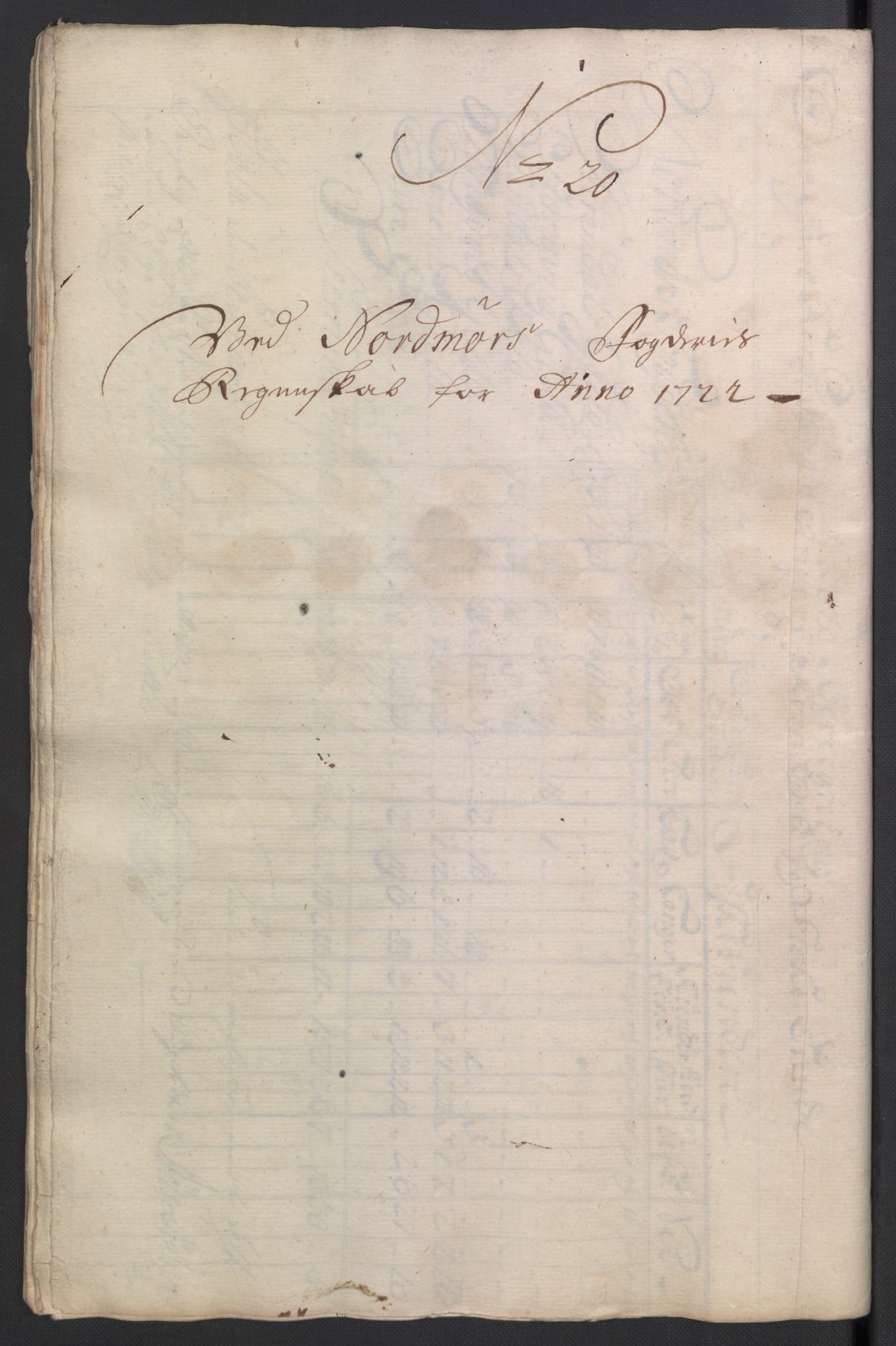 Rentekammeret inntil 1814, Reviderte regnskaper, Fogderegnskap, RA/EA-4092/R56/L3755: Fogderegnskap Nordmøre, 1722, p. 220