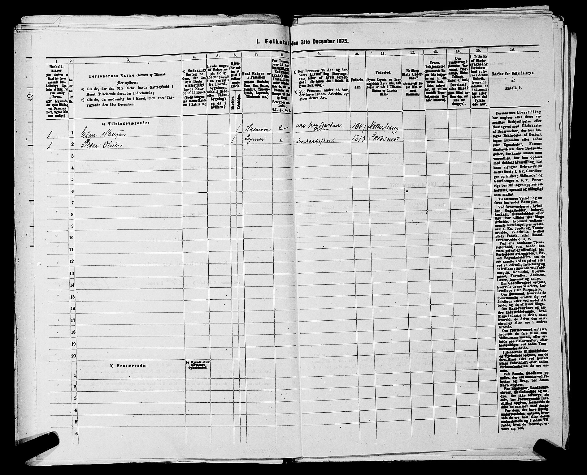 RA, 1875 census for 0218bP Østre Aker, 1875, p. 236