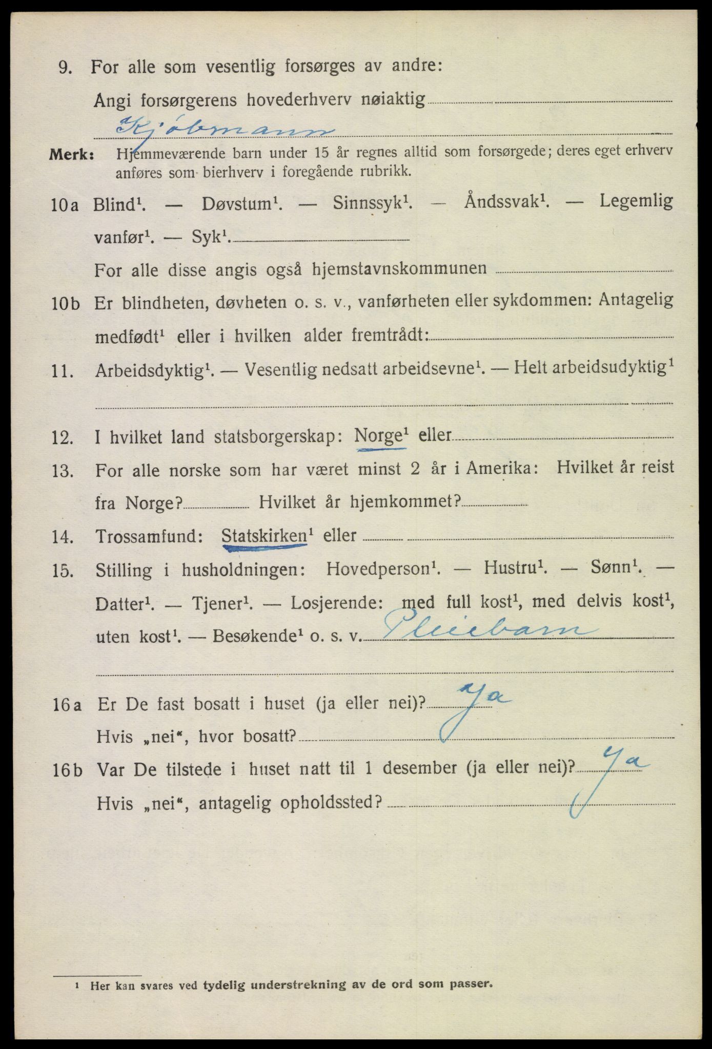 SAH, 1920 census for Nord-Odal, 1920, p. 2384