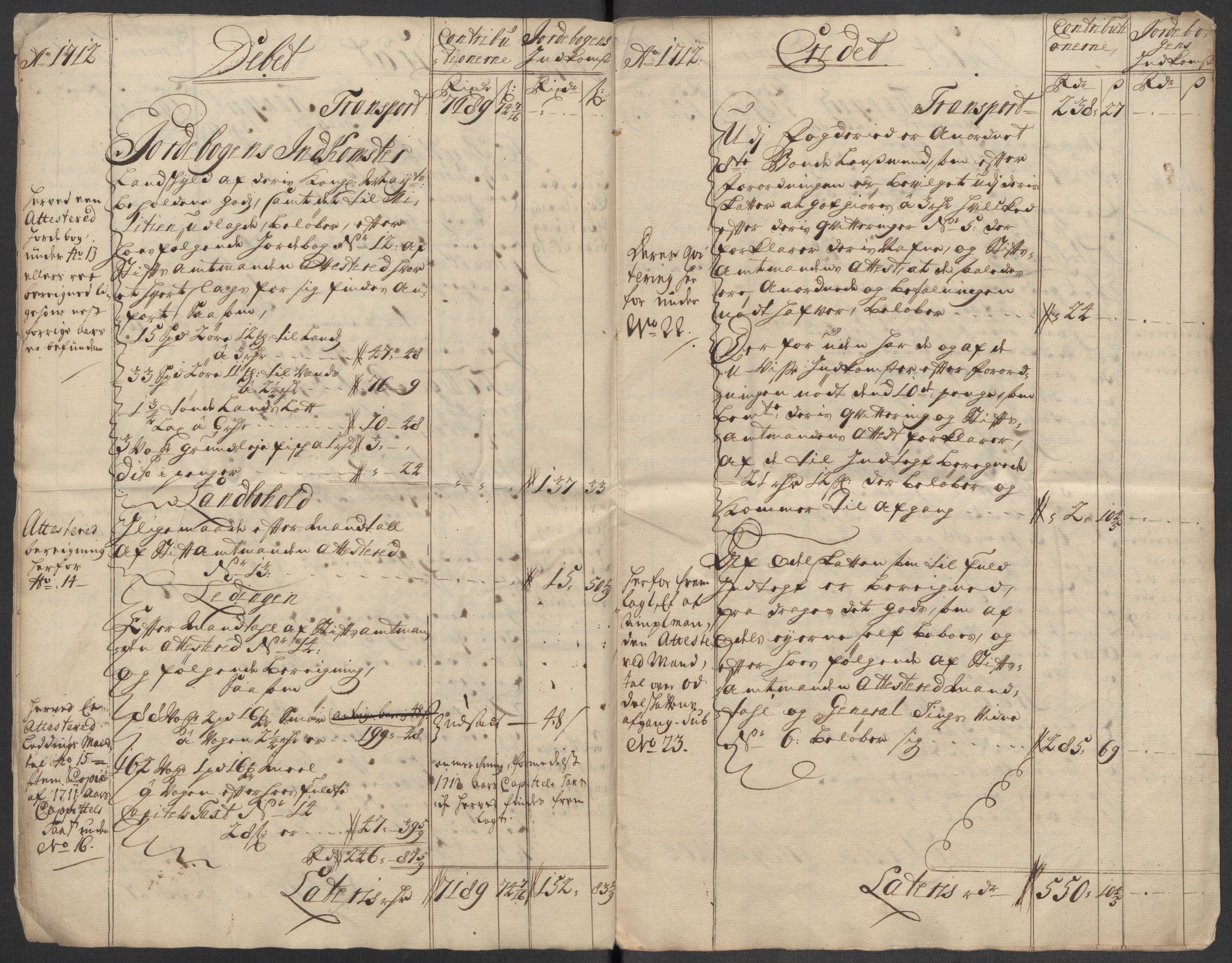 Rentekammeret inntil 1814, Reviderte regnskaper, Fogderegnskap, AV/RA-EA-4092/R57/L3861: Fogderegnskap Fosen, 1712-1713, p. 8