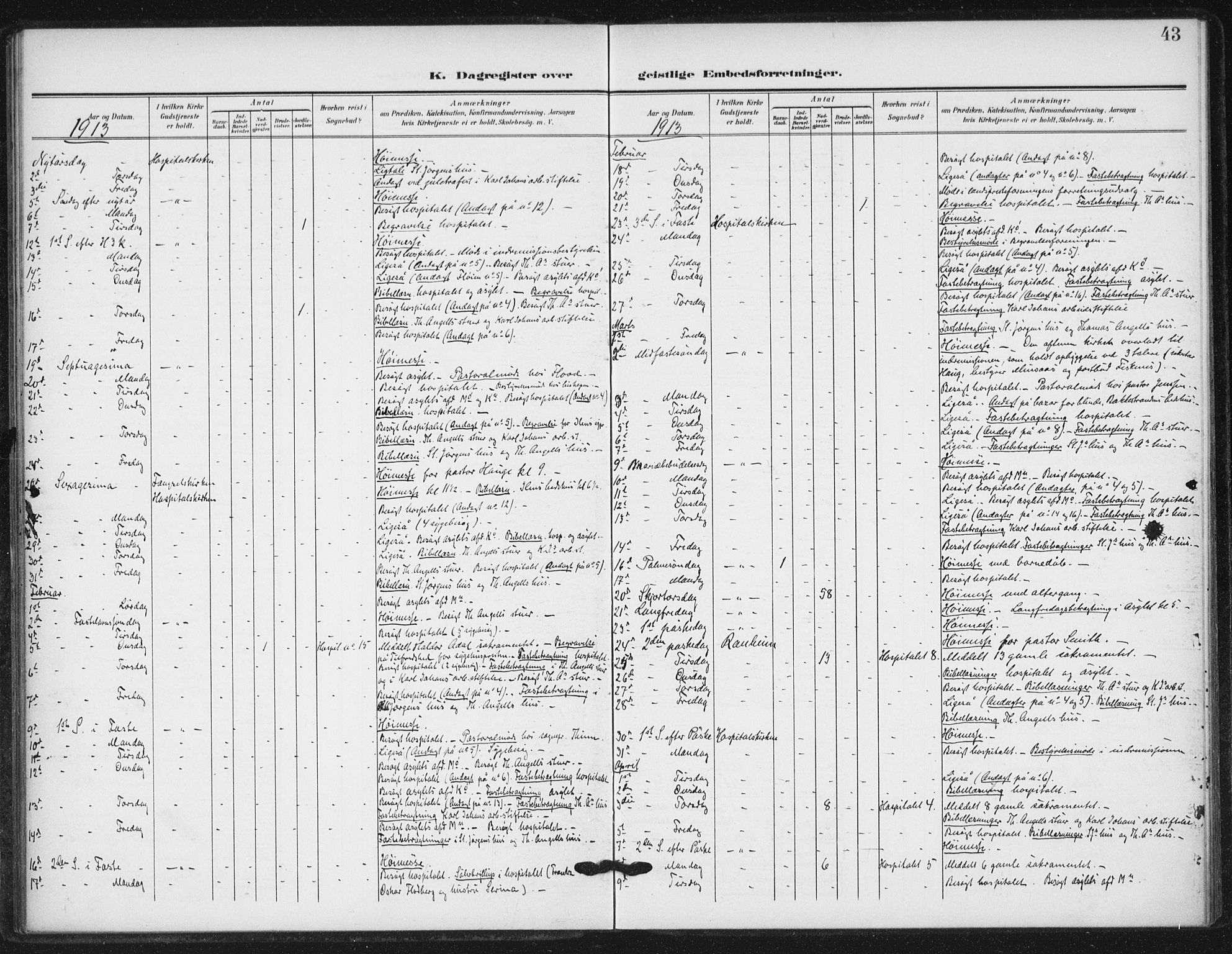 Ministerialprotokoller, klokkerbøker og fødselsregistre - Sør-Trøndelag, SAT/A-1456/623/L0472: Parish register (official) no. 623A06, 1907-1938, p. 43