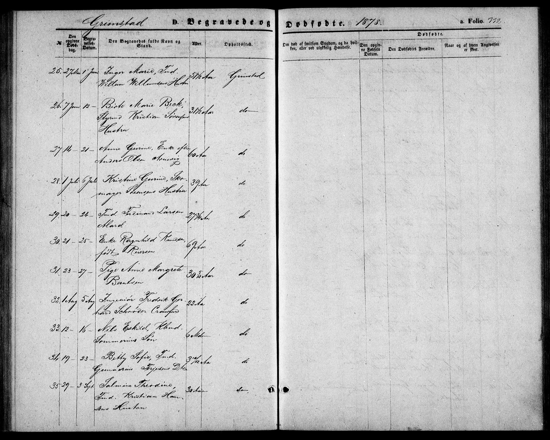 Fjære sokneprestkontor, AV/SAK-1111-0011/F/Fb/L0009: Parish register (copy) no. B 9, 1867-1870, p. 332