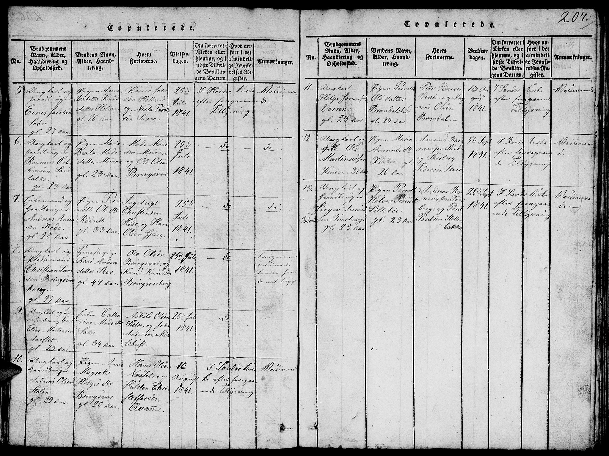 Ministerialprotokoller, klokkerbøker og fødselsregistre - Møre og Romsdal, AV/SAT-A-1454/503/L0046: Parish register (copy) no. 503C01, 1816-1842, p. 207
