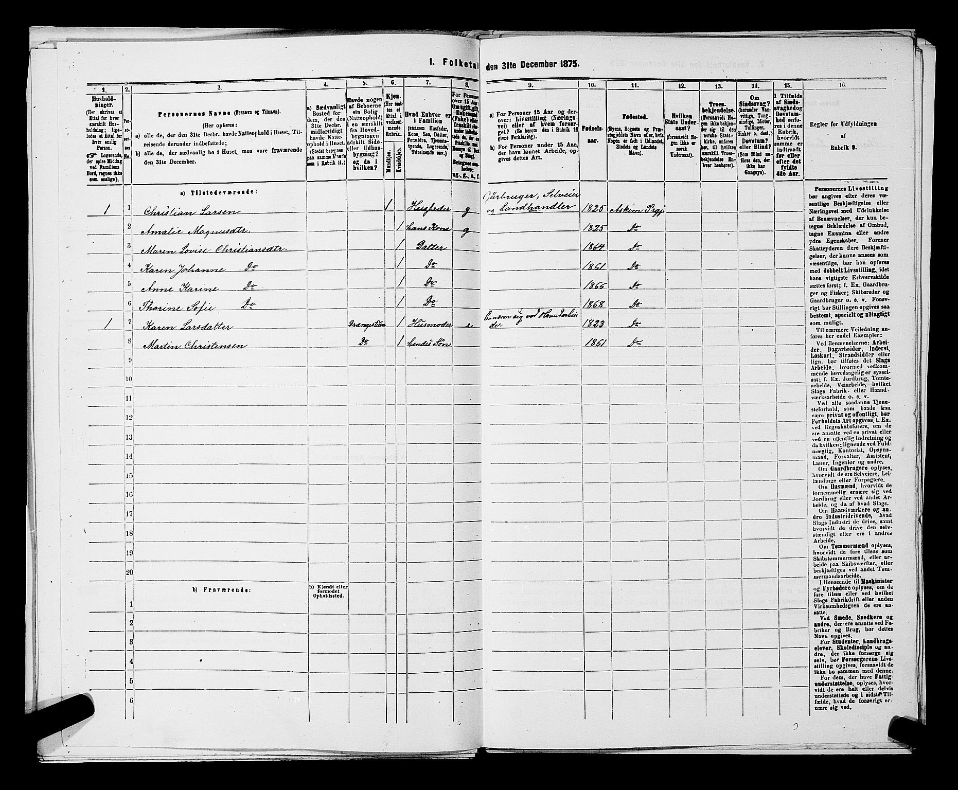 RA, 1875 census for 0124P Askim, 1875, p. 135