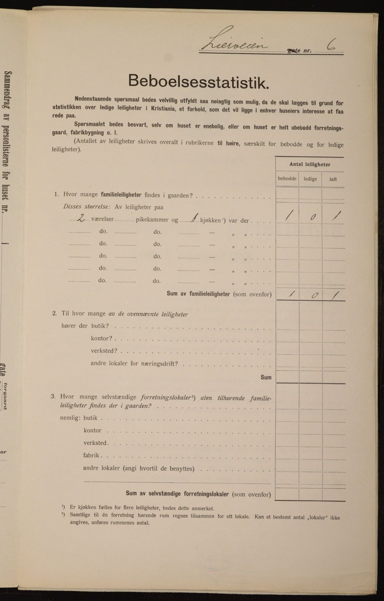 OBA, Municipal Census 1912 for Kristiania, 1912, p. 57843