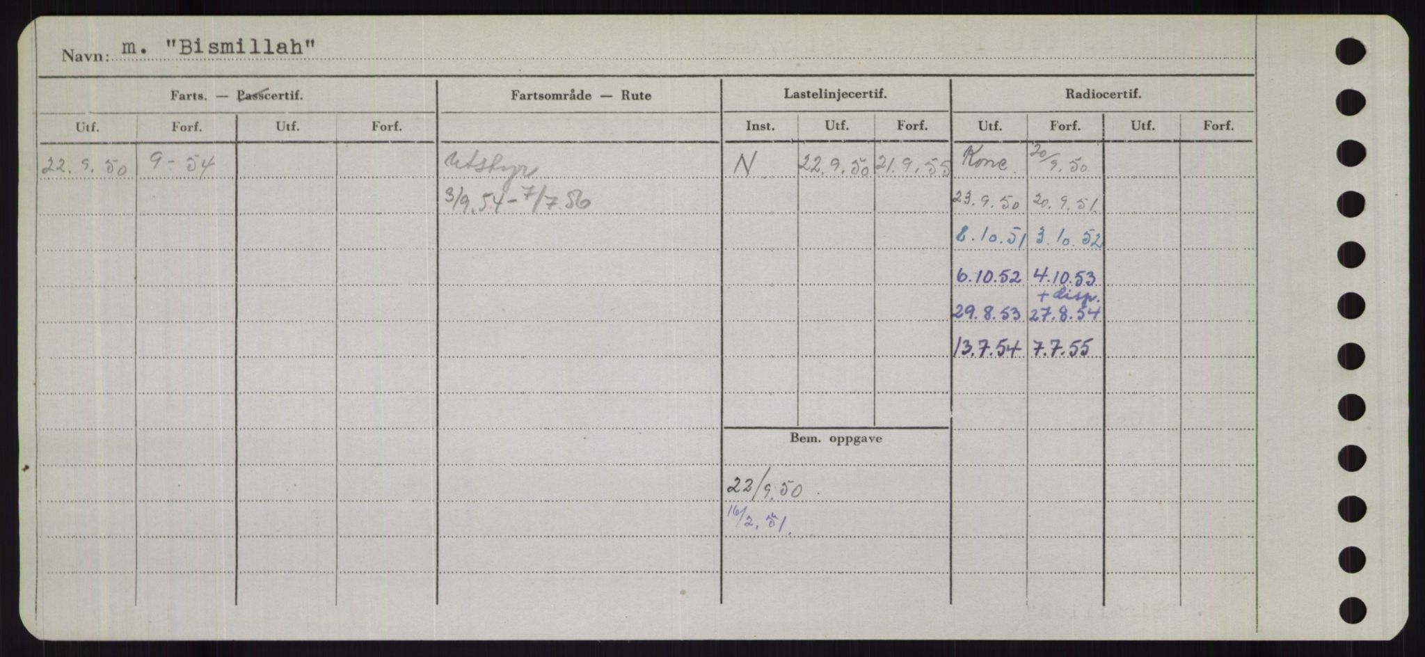 Sjøfartsdirektoratet med forløpere, Skipsmålingen, RA/S-1627/H/Hb/L0001: Fartøy, A-D, p. 262