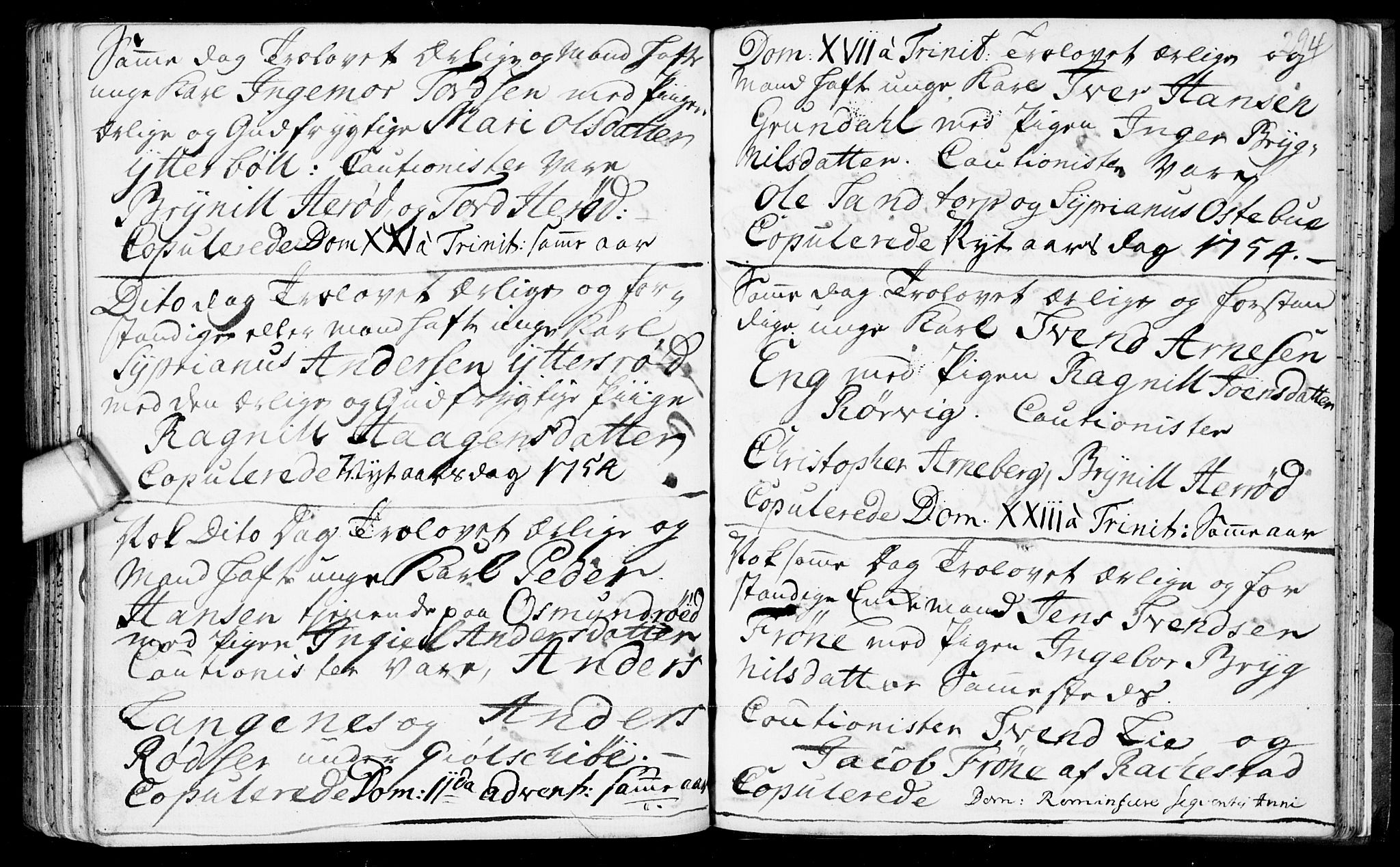 Aremark prestekontor Kirkebøker, AV/SAO-A-10899/F/Fb/L0002: Parish register (official) no.  II 2, 1745-1795, p. 294