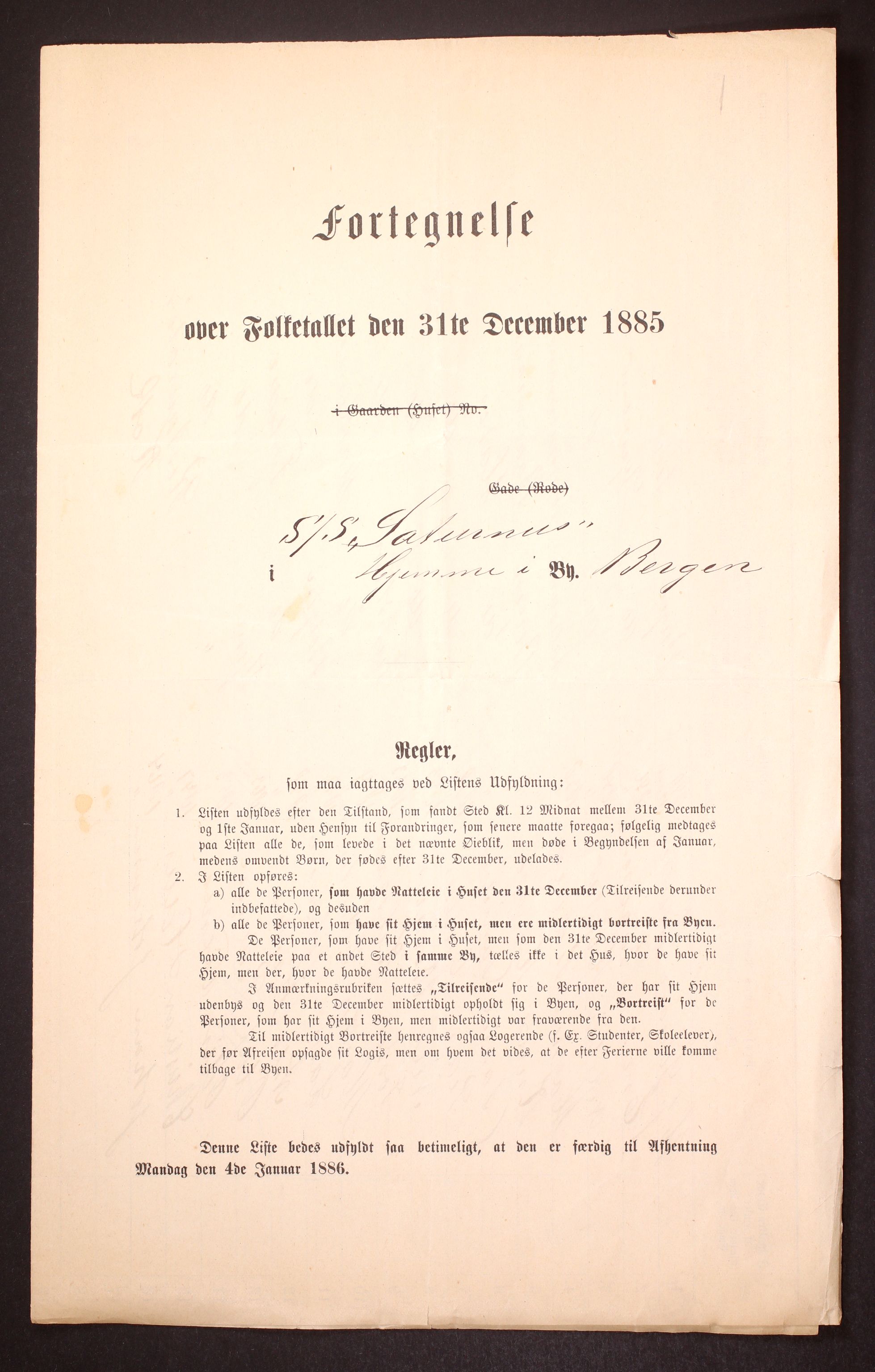 SAT, 1885 census for 1601 Trondheim, 1885, p. 2669