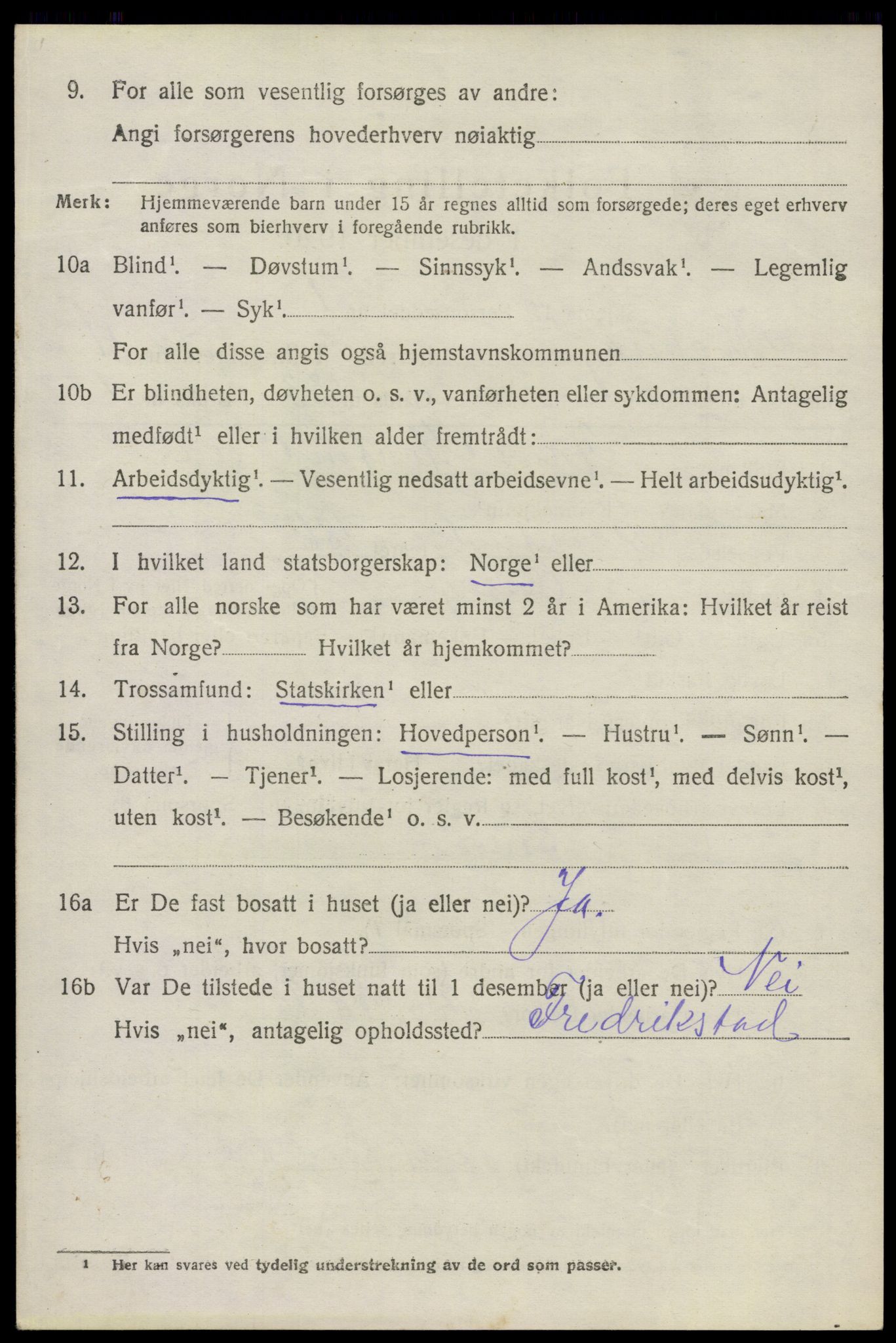 SAO, 1920 census for Kråkerøy, 1920, p. 5345