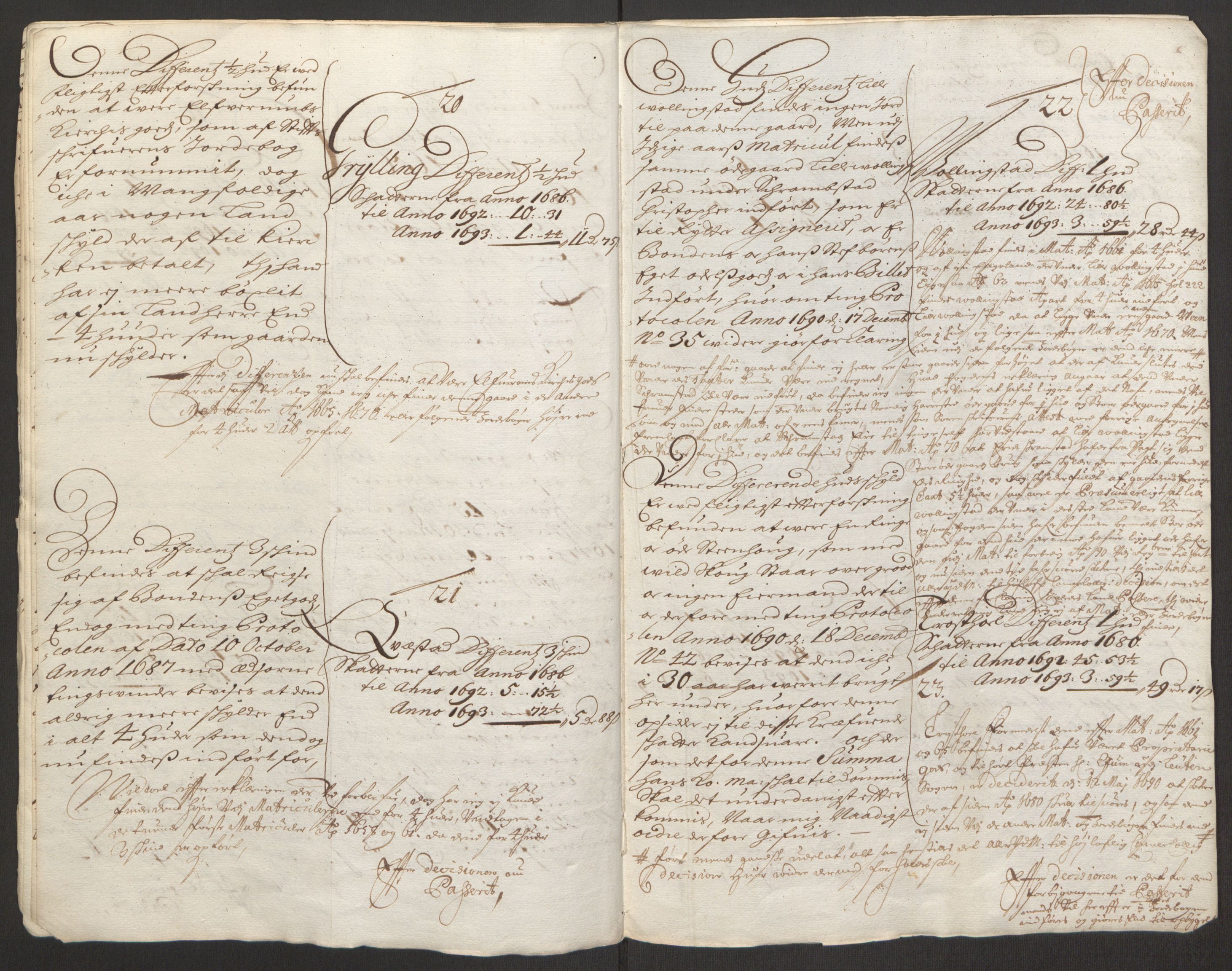 Rentekammeret inntil 1814, Reviderte regnskaper, Fogderegnskap, AV/RA-EA-4092/R16/L1034: Fogderegnskap Hedmark, 1693, p. 281