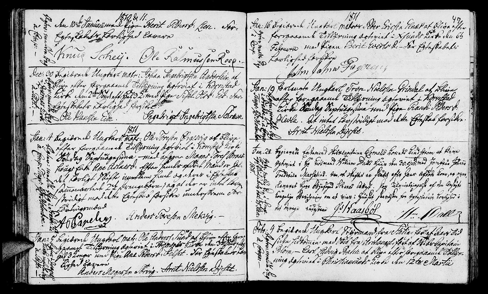 Ministerialprotokoller, klokkerbøker og fødselsregistre - Møre og Romsdal, SAT/A-1454/568/L0795: Parish register (official) no. 568A04, 1802-1845, p. 47