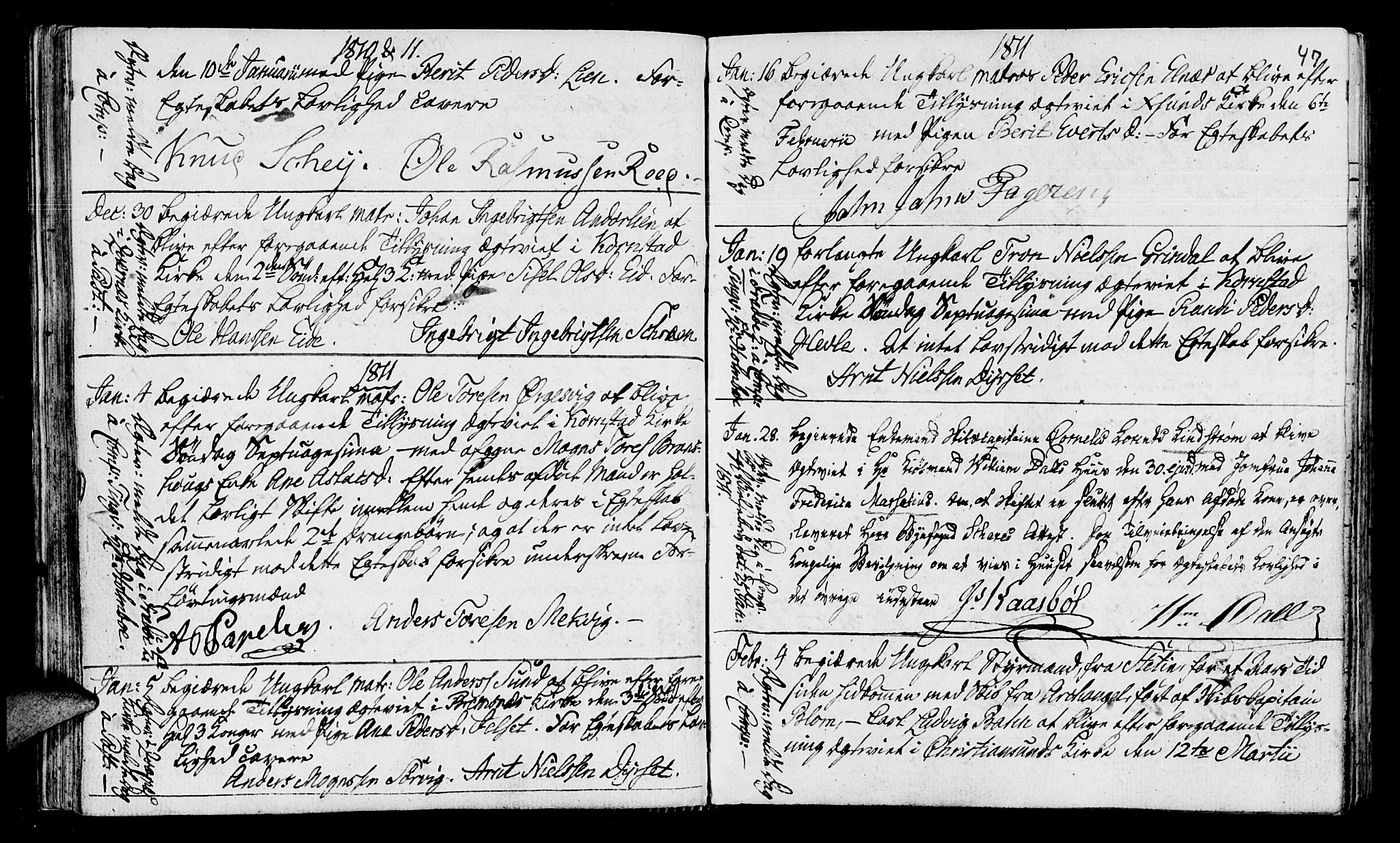 Ministerialprotokoller, klokkerbøker og fødselsregistre - Møre og Romsdal, AV/SAT-A-1454/568/L0795: Parish register (official) no. 568A04, 1802-1845, p. 47