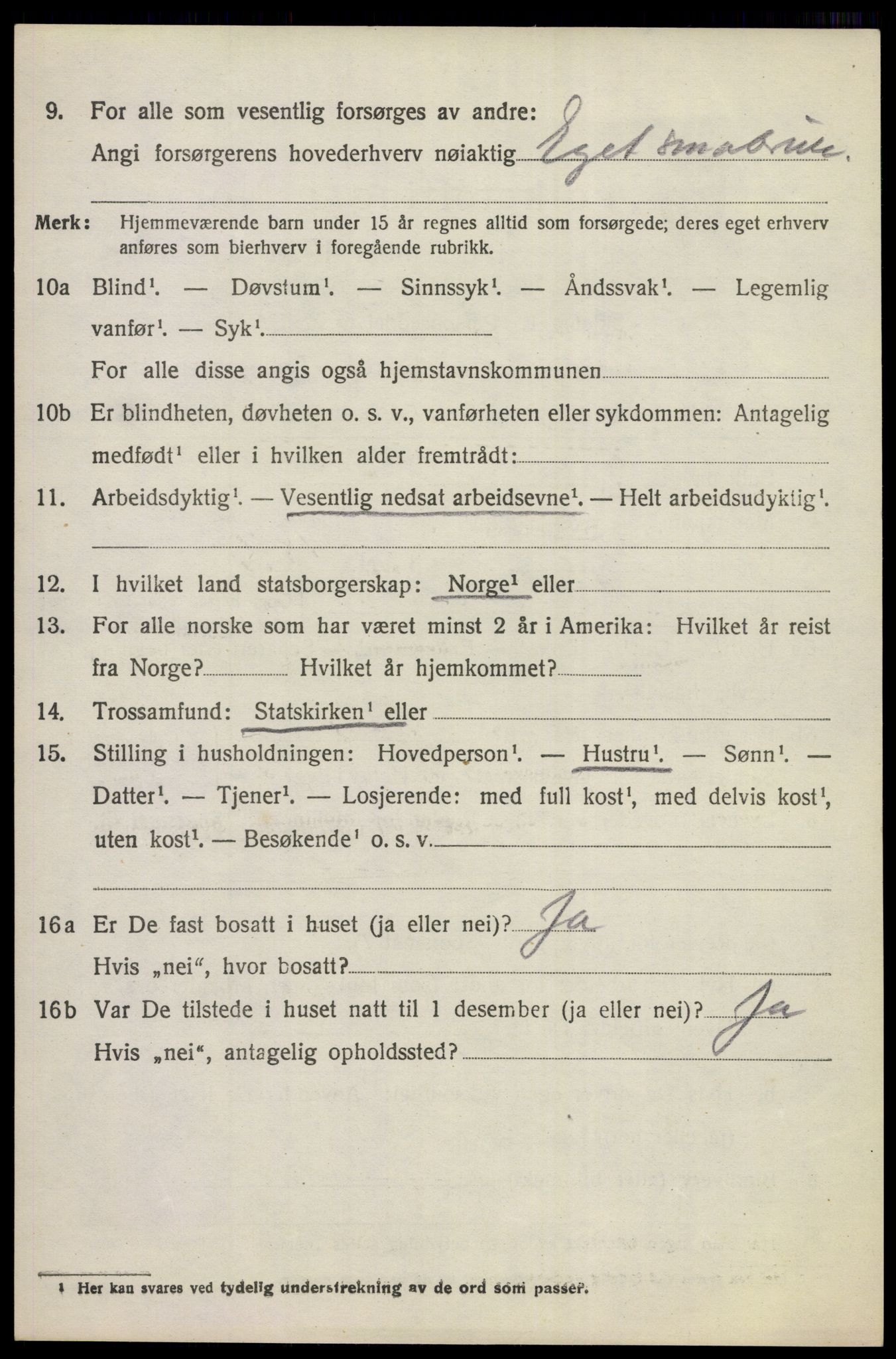 SAKO, 1920 census for Norderhov, 1920, p. 20961