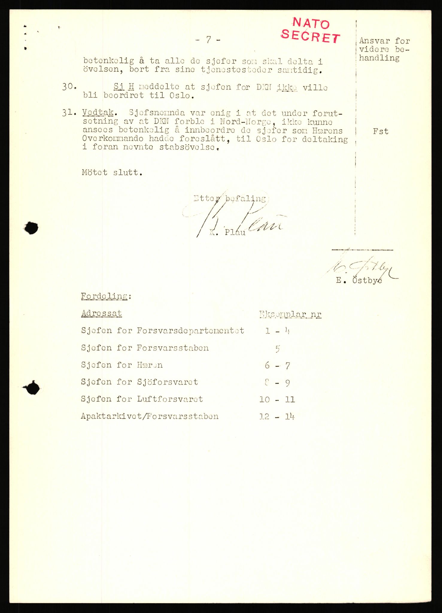 Forsvaret, Den sentrale sjefsnemnd, RA/RAFA-6733, 1953-1956, p. 168