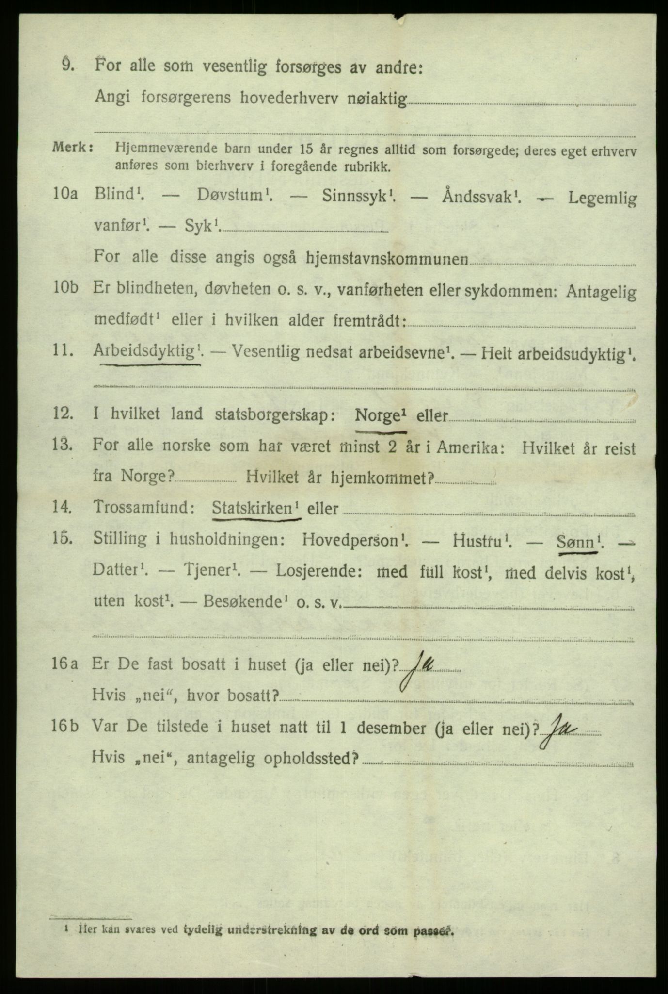 SAB, 1920 census for Sogndal, 1920, p. 8112