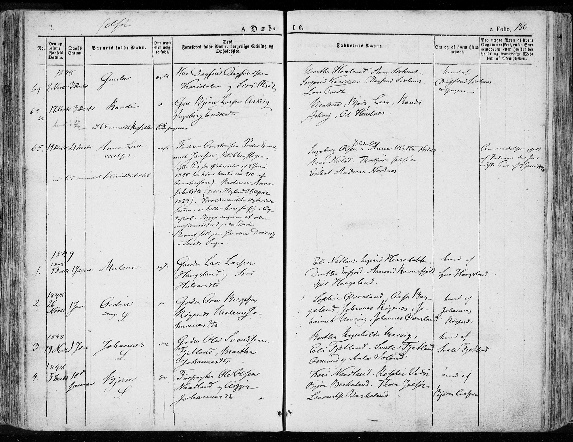Jelsa sokneprestkontor, SAST/A-101842/01/IV: Parish register (official) no. A 6.1, 1828-1853, p. 150