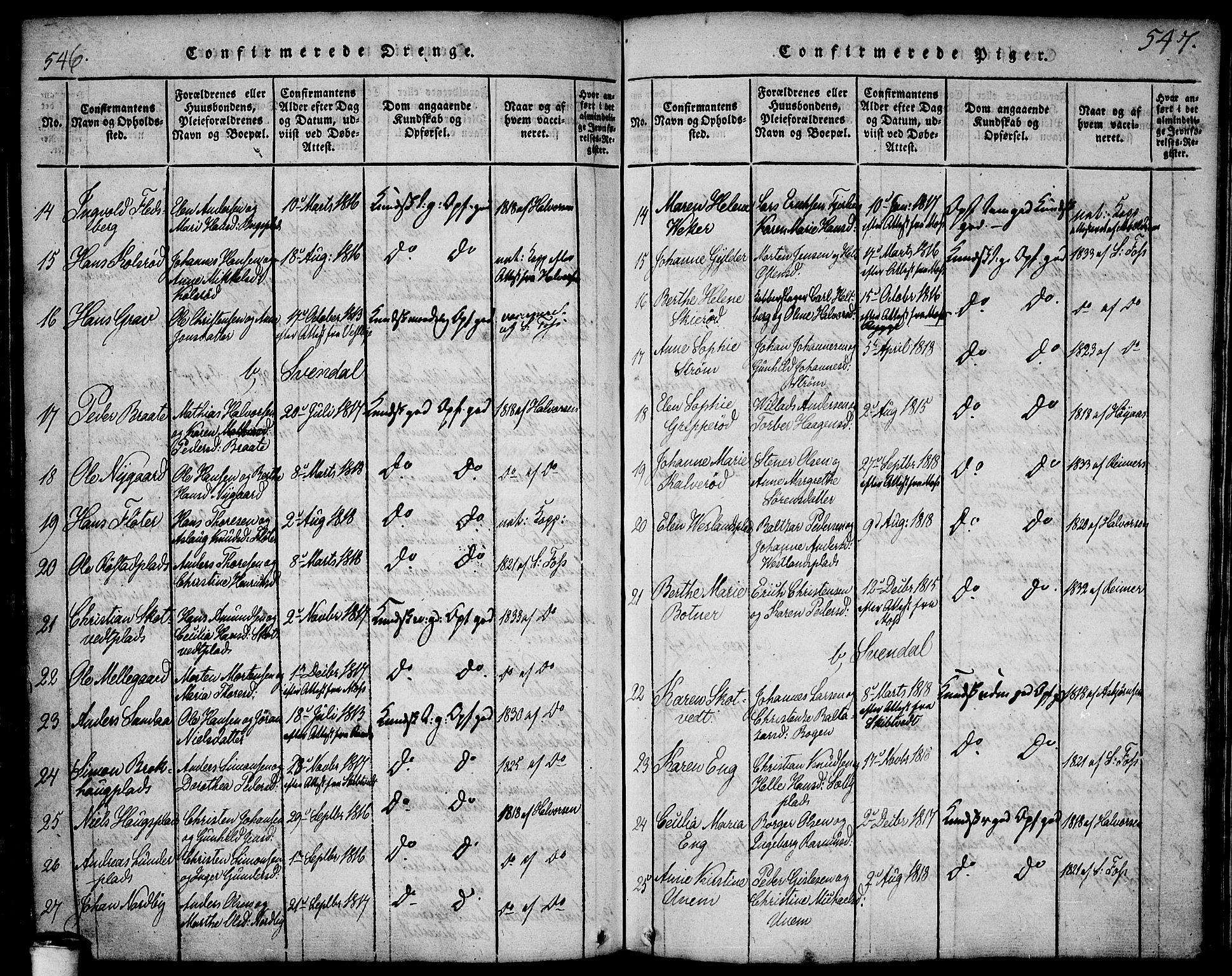 Våler prestekontor Kirkebøker, AV/SAO-A-11083/F/Fa/L0005: Parish register (official) no. I 5, 1815-1839, p. 546-547