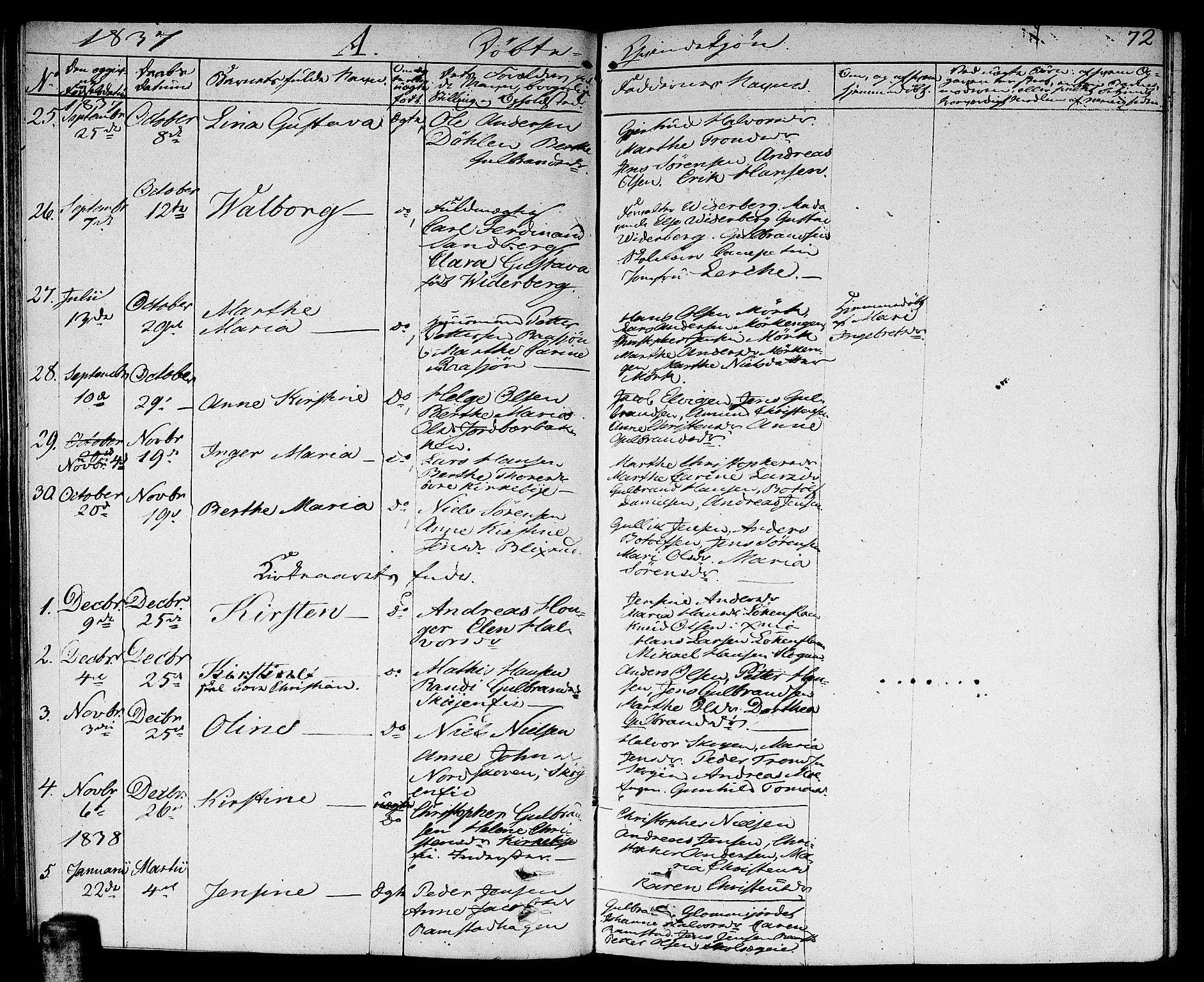 Nittedal prestekontor Kirkebøker, SAO/A-10365a/F/Fa/L0004: Parish register (official) no. I 4, 1836-1849, p. 72