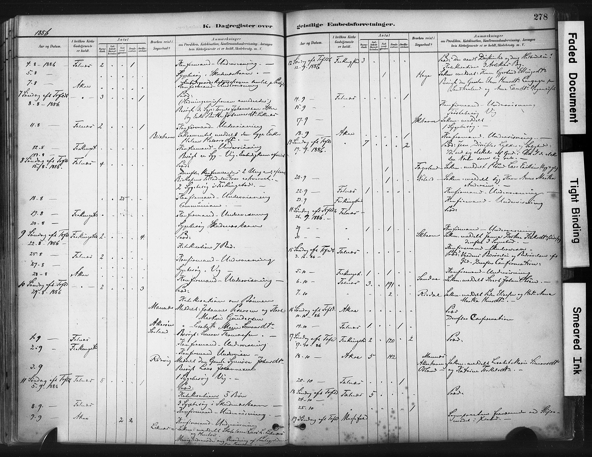 Skudenes sokneprestkontor, AV/SAST-A -101849/H/Ha/Haa/L0009: Parish register (official) no. A 6, 1882-1912, p. 278