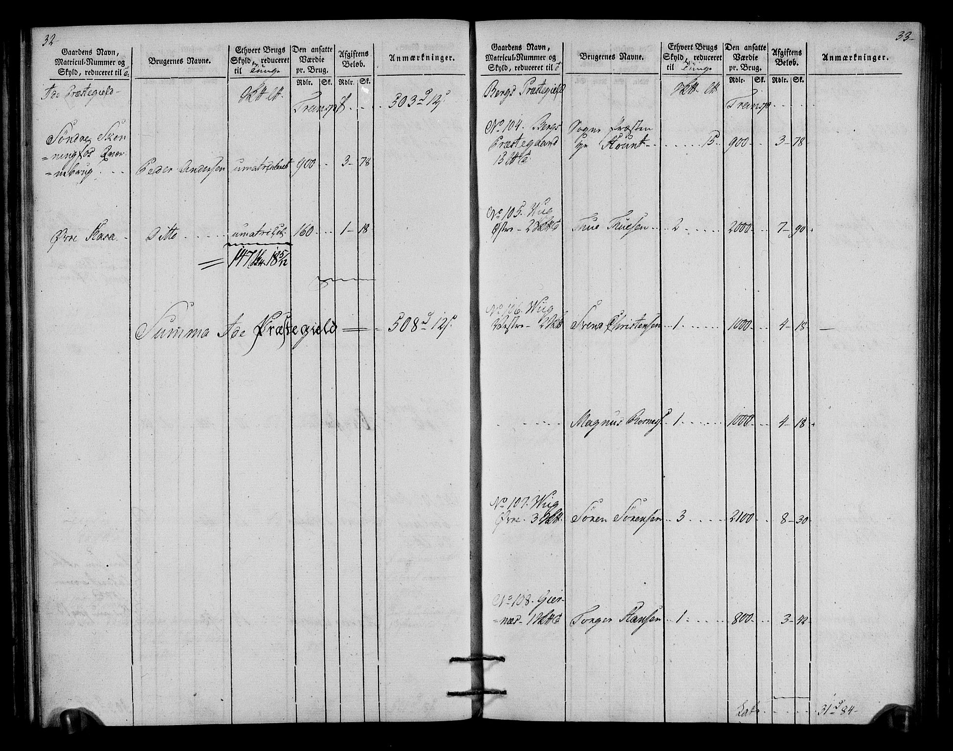 Rentekammeret inntil 1814, Realistisk ordnet avdeling, RA/EA-4070/N/Ne/Nea/L0006: Idd og Marker fogderi. Oppebørselsregister, 1803, p. 19