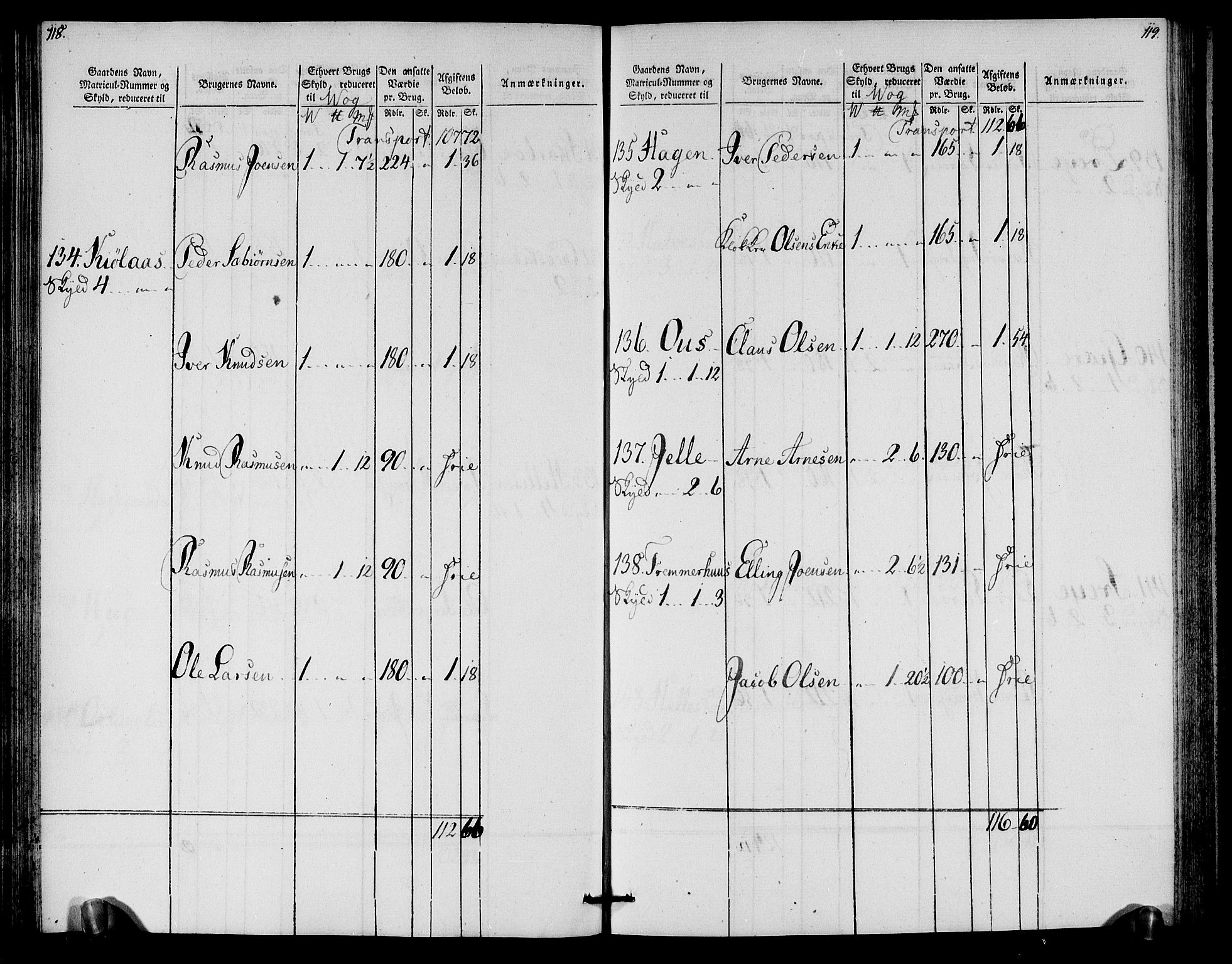 Rentekammeret inntil 1814, Realistisk ordnet avdeling, AV/RA-EA-4070/N/Ne/Nea/L0125a: Sunnmøre fogderi. Oppebørselsregister for fogderiets nordre del, 1803, p. 61